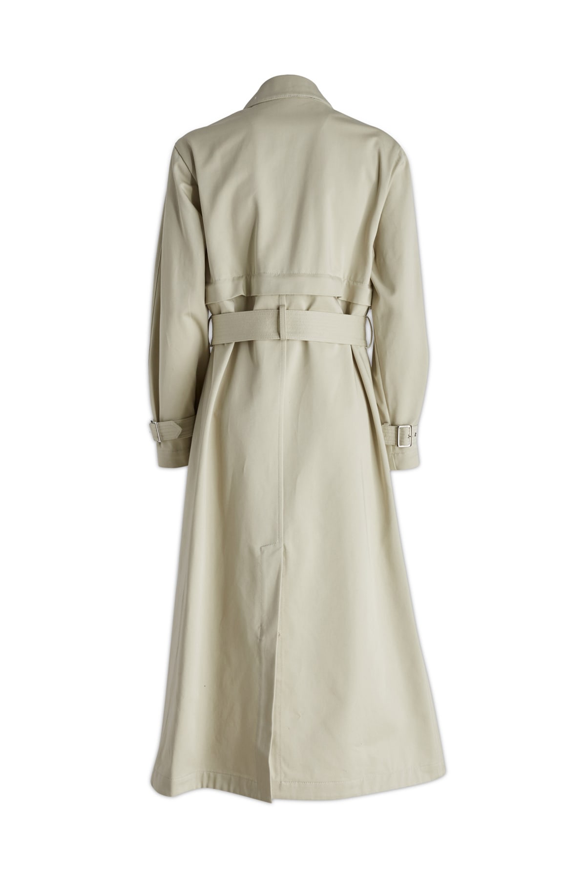 Shop Del Core Trench In Bone White