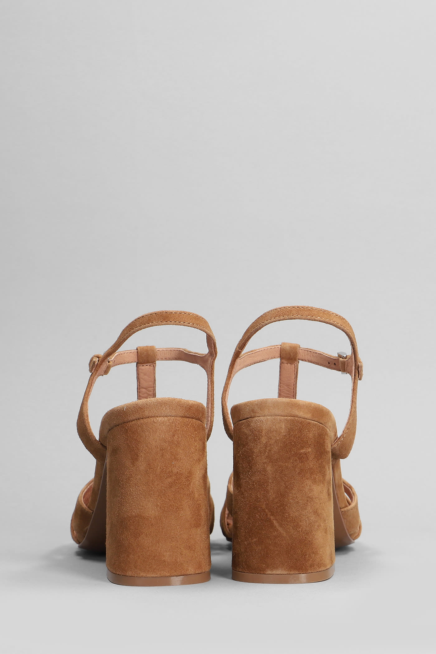 Shop Bibi Lou Azalea Sandals In Leather Color Suede