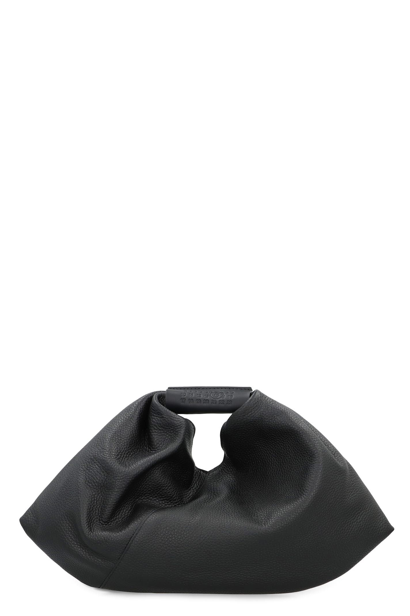 Mm6 Maison Margiela Borsa Giapponese Drappeggiata Mini In Black