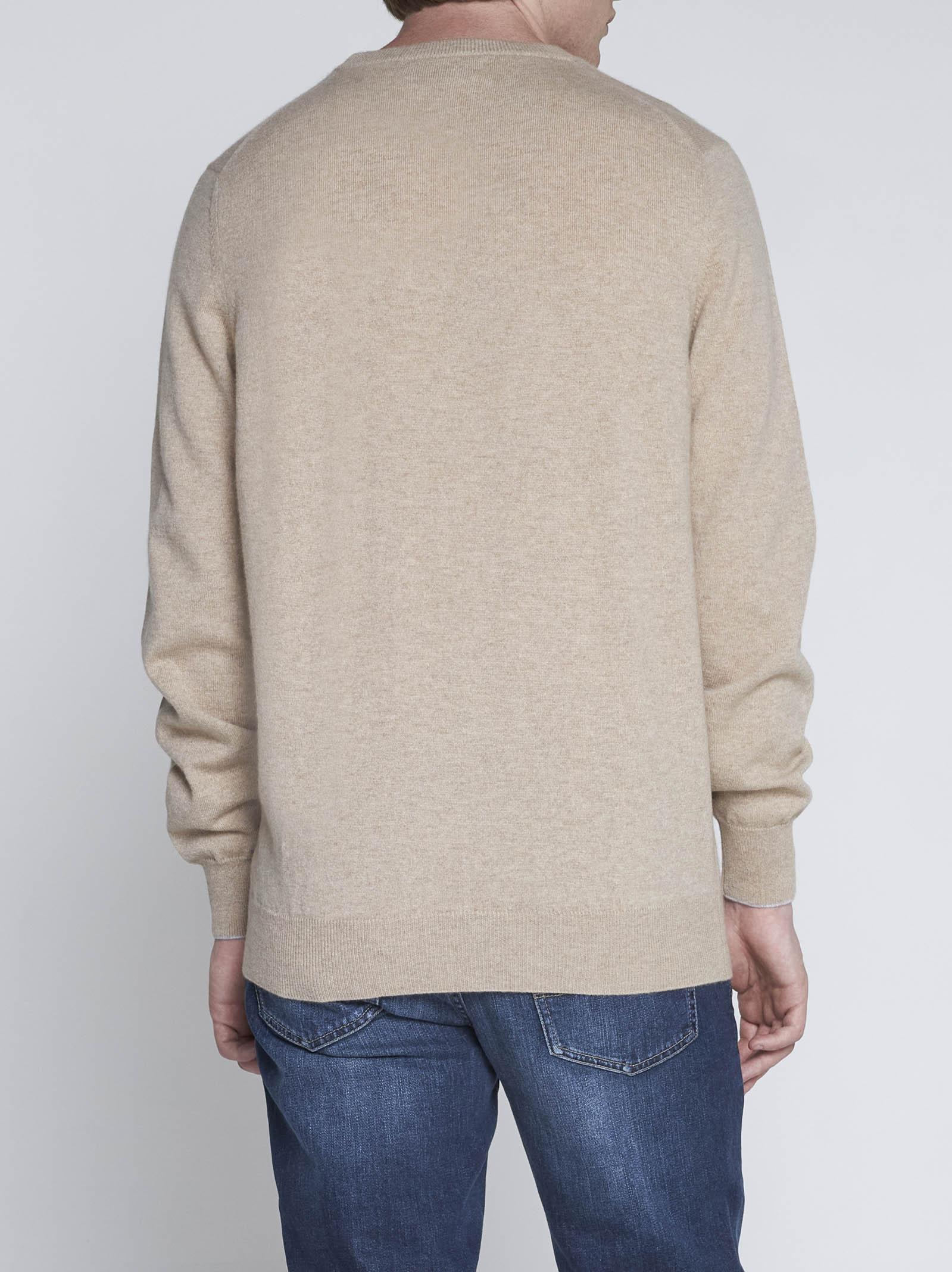 Shop Brunello Cucinelli Cashmere Sweater In Ciottolo