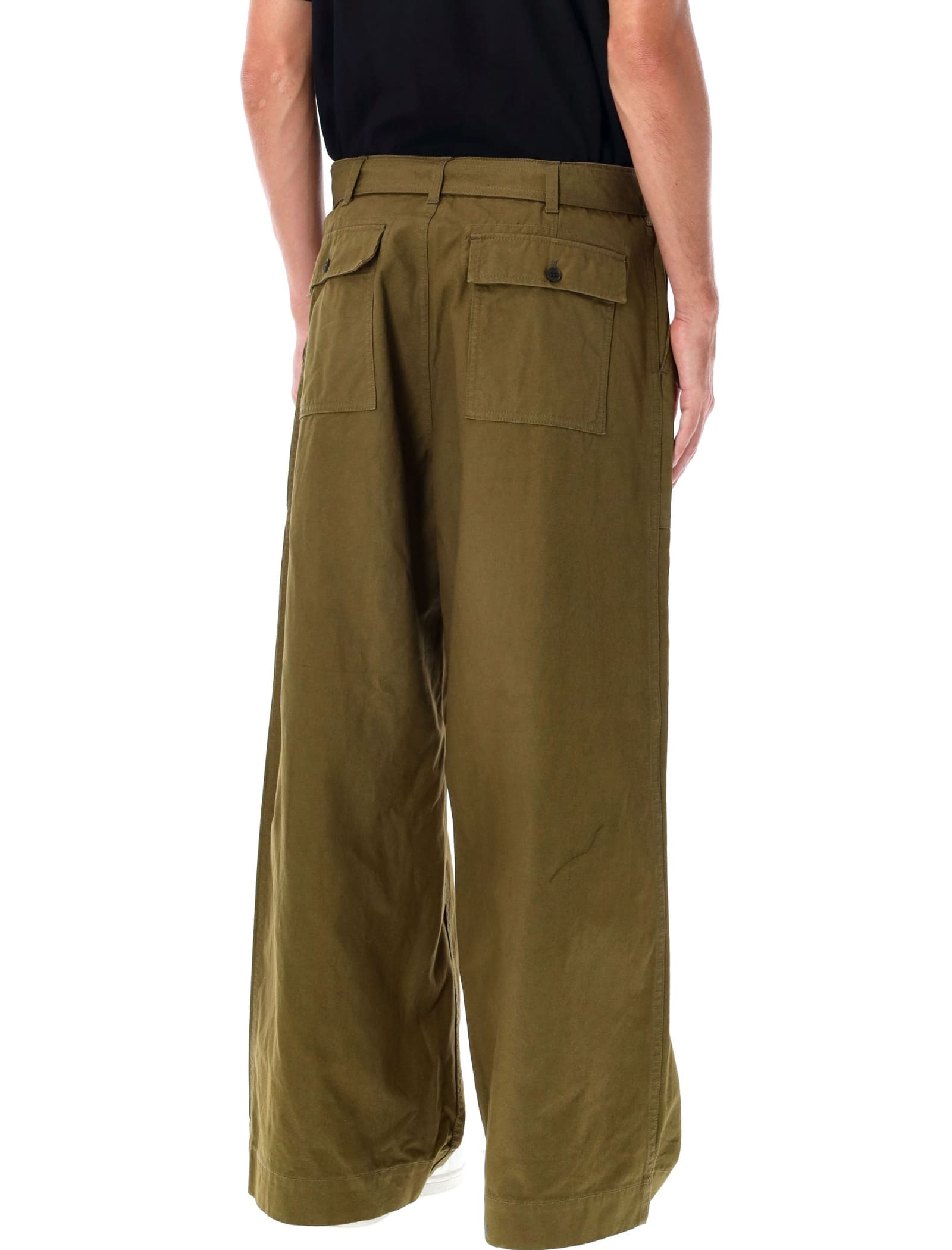 Shop Comme Des Garçons Homme Deux Cargo Pants In Khaki