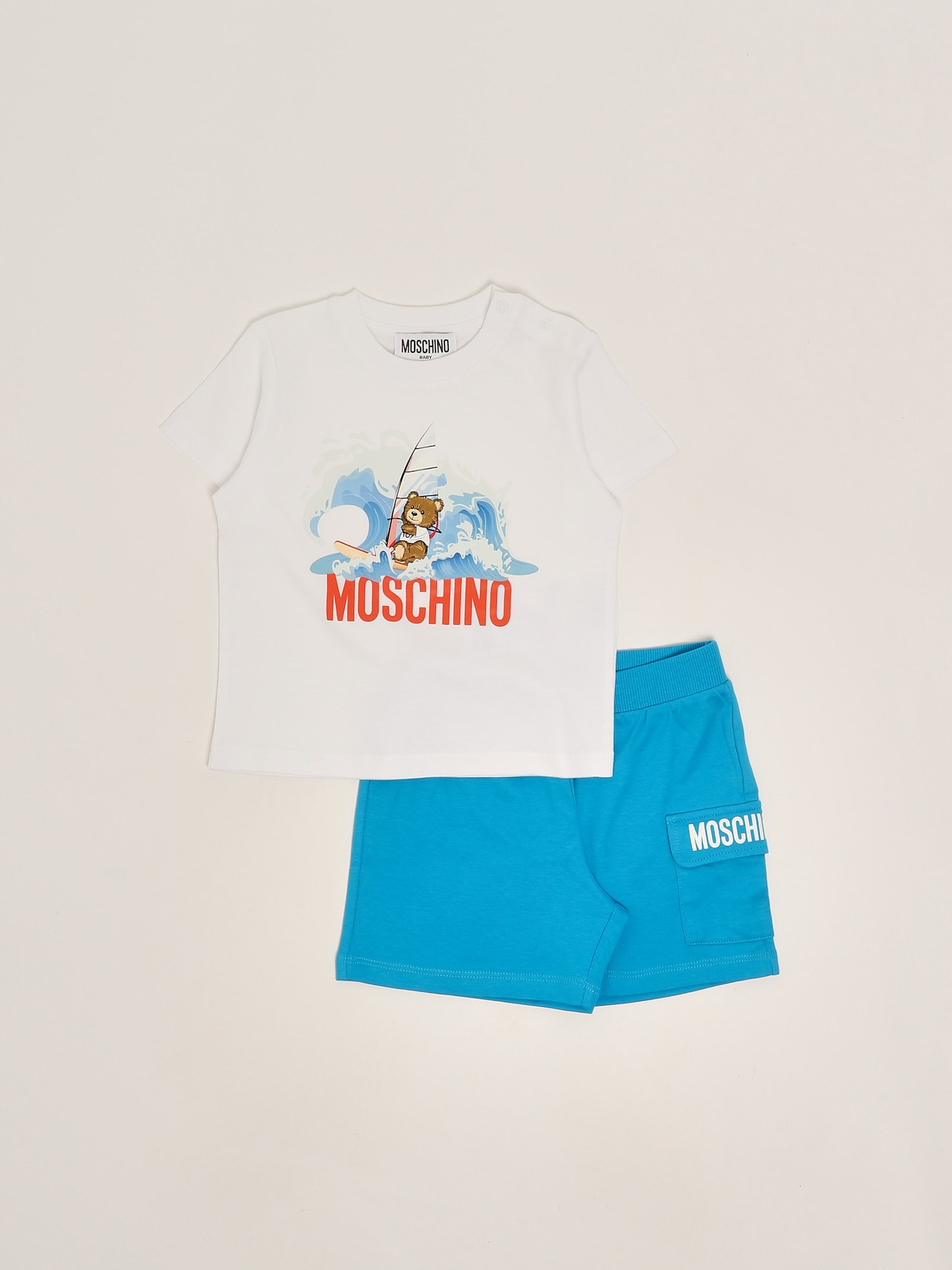 Moschino Shirt +shorts Suit In Multi