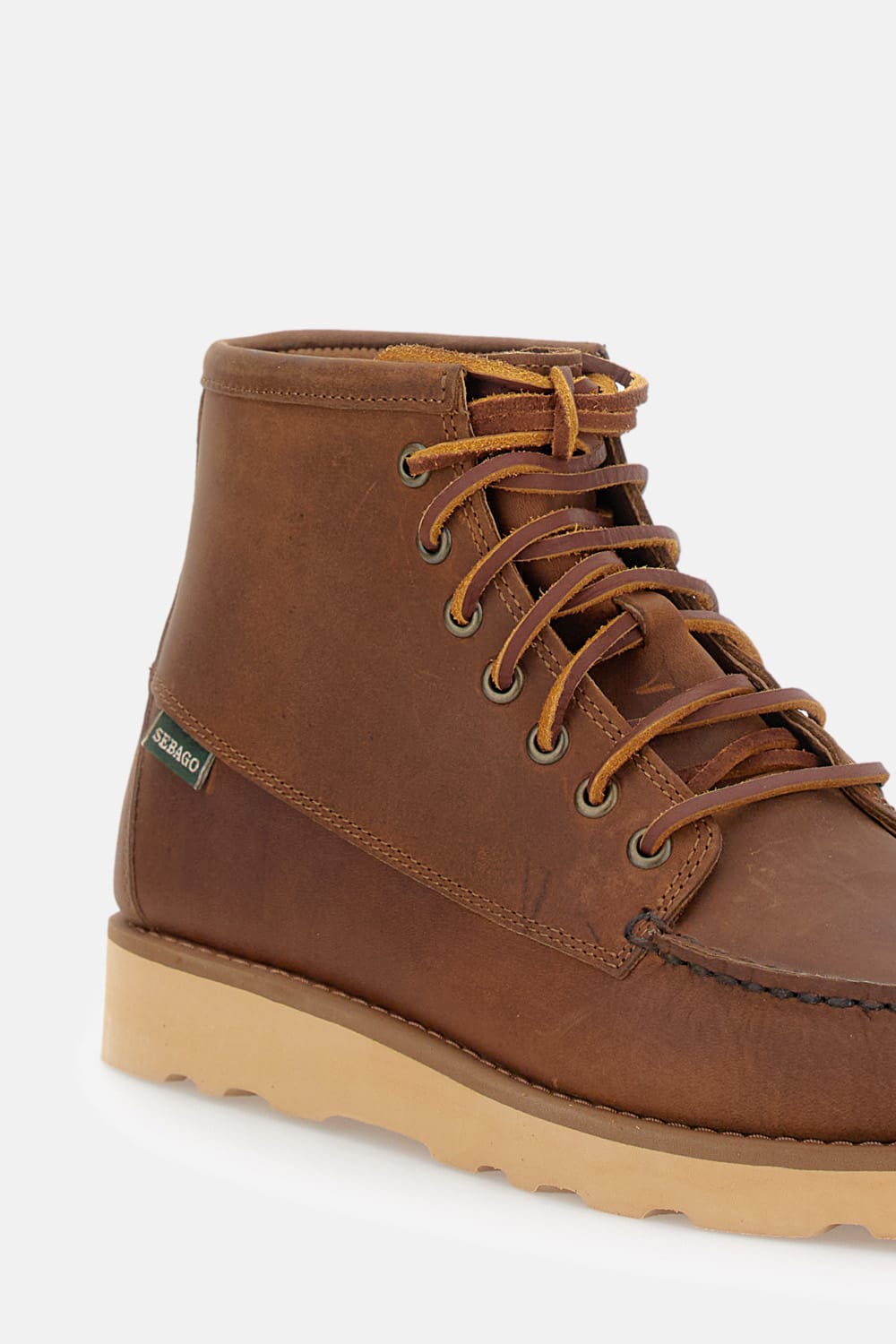 Sebago Brown Lace Up Boots In Brown