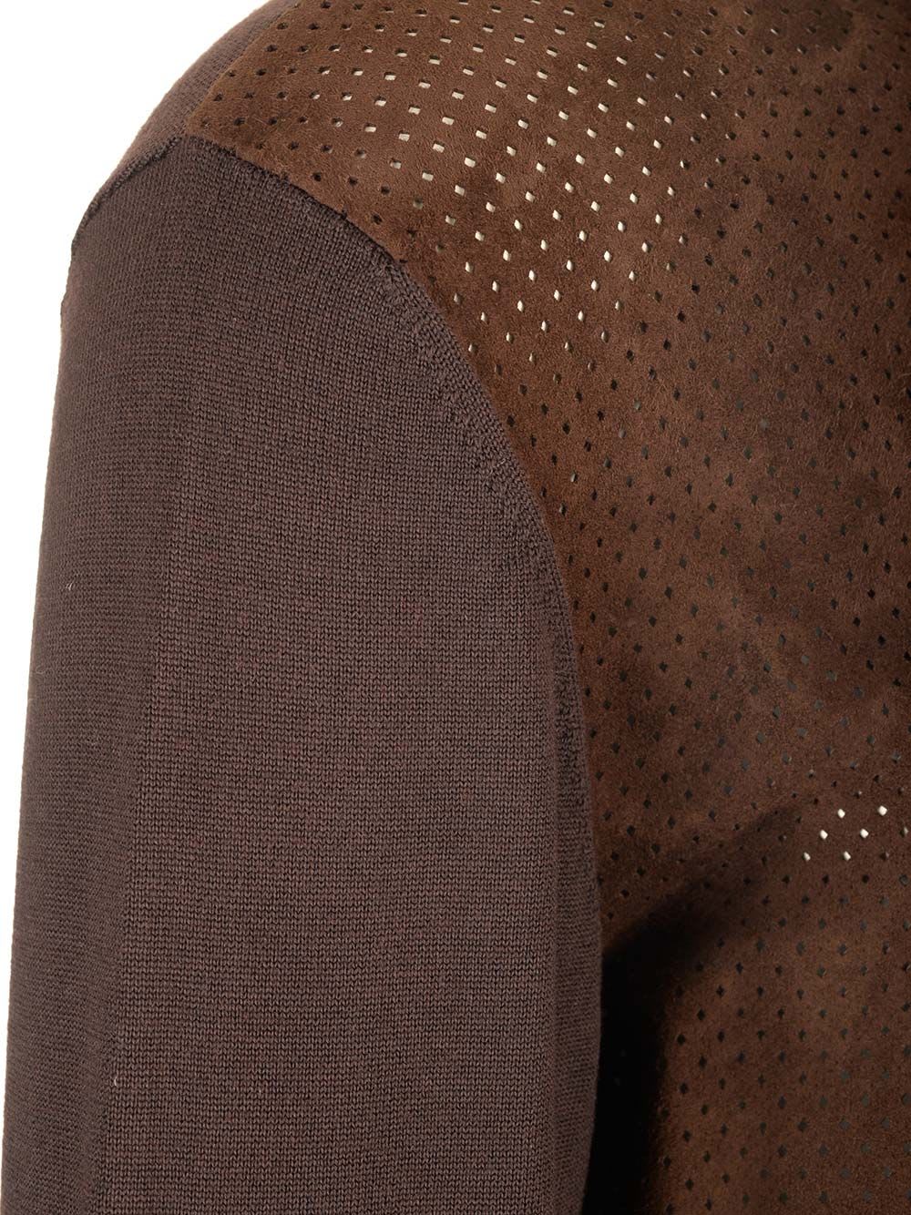 Shop Dolce & Gabbana High Neck Jacket In Brown