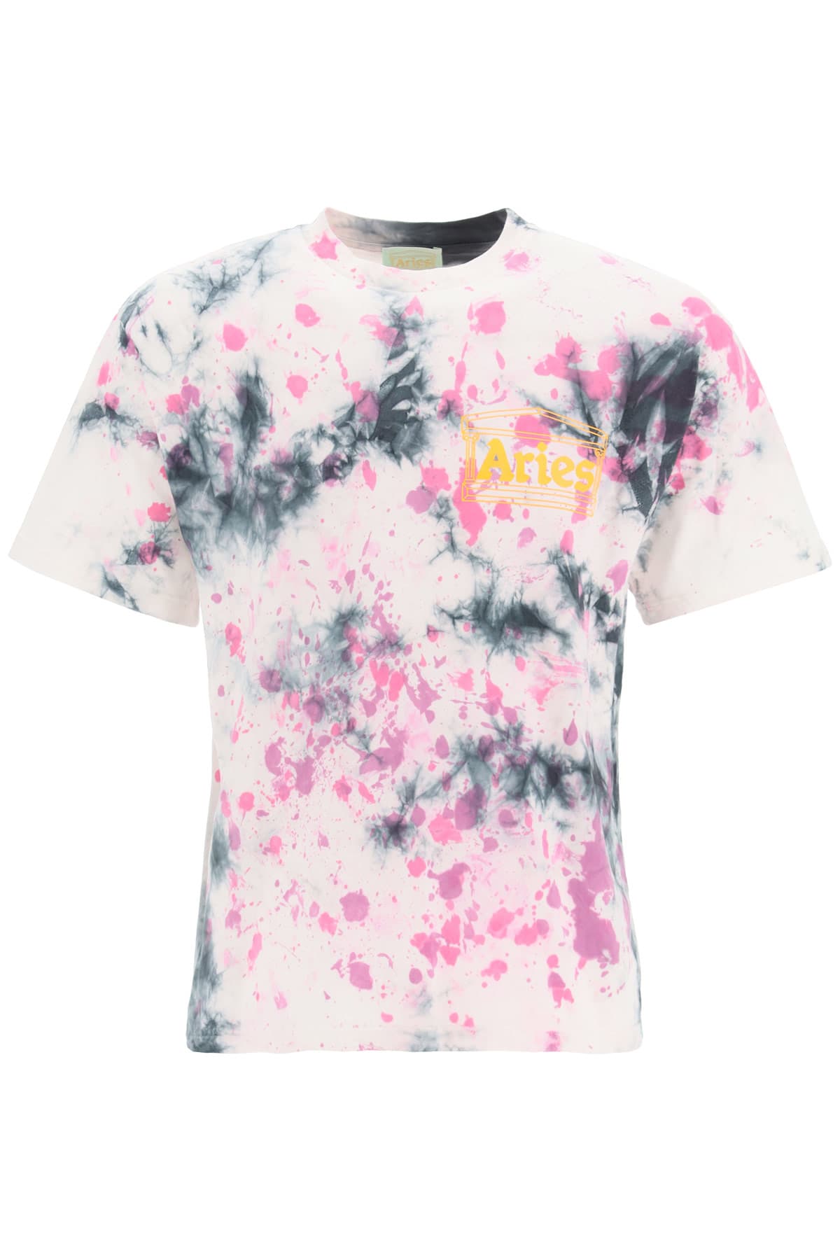 Aries Tie-dye T-shirt With Temple Logo Print