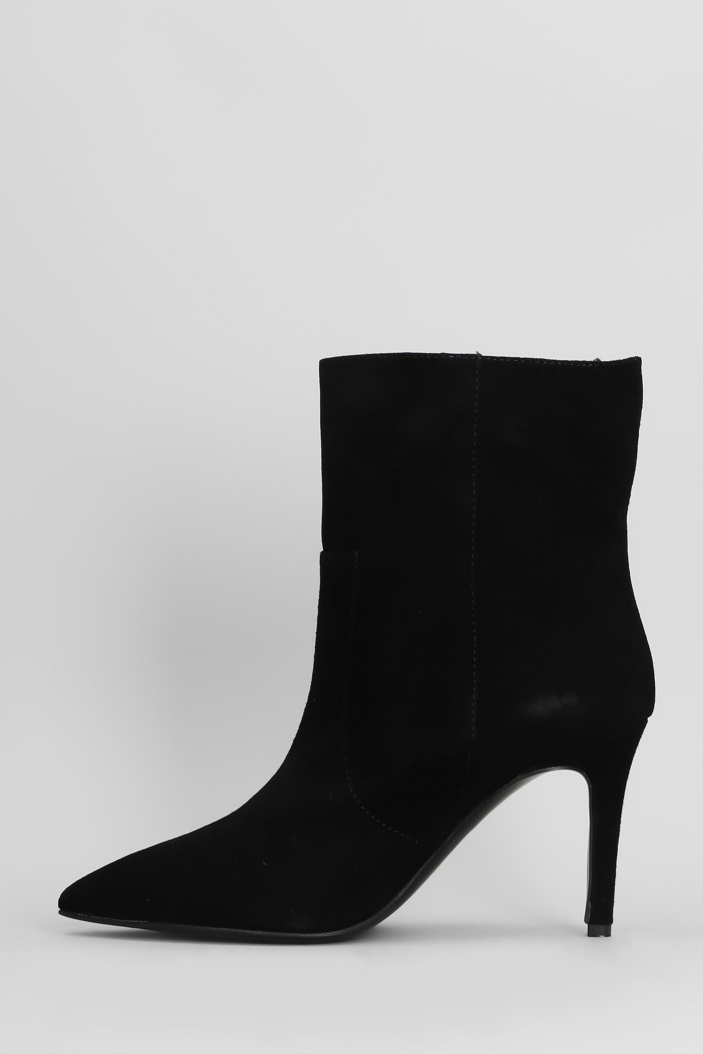 Via Roma 15 80mm Pointed-toe Stiletto Boots In Black