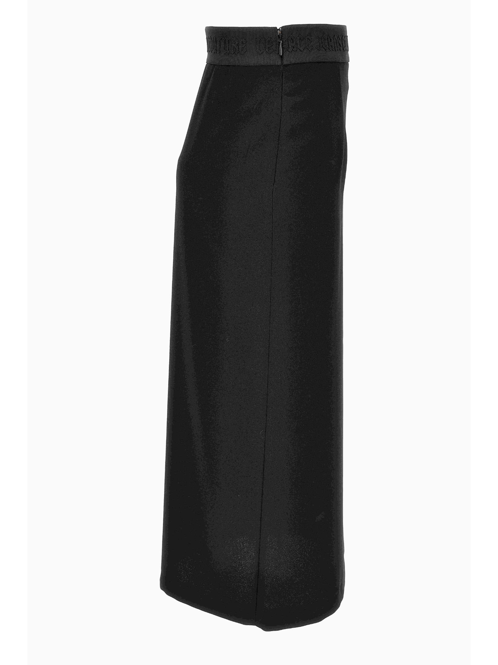 Shop Versace Jeans Couture Skirt In Black