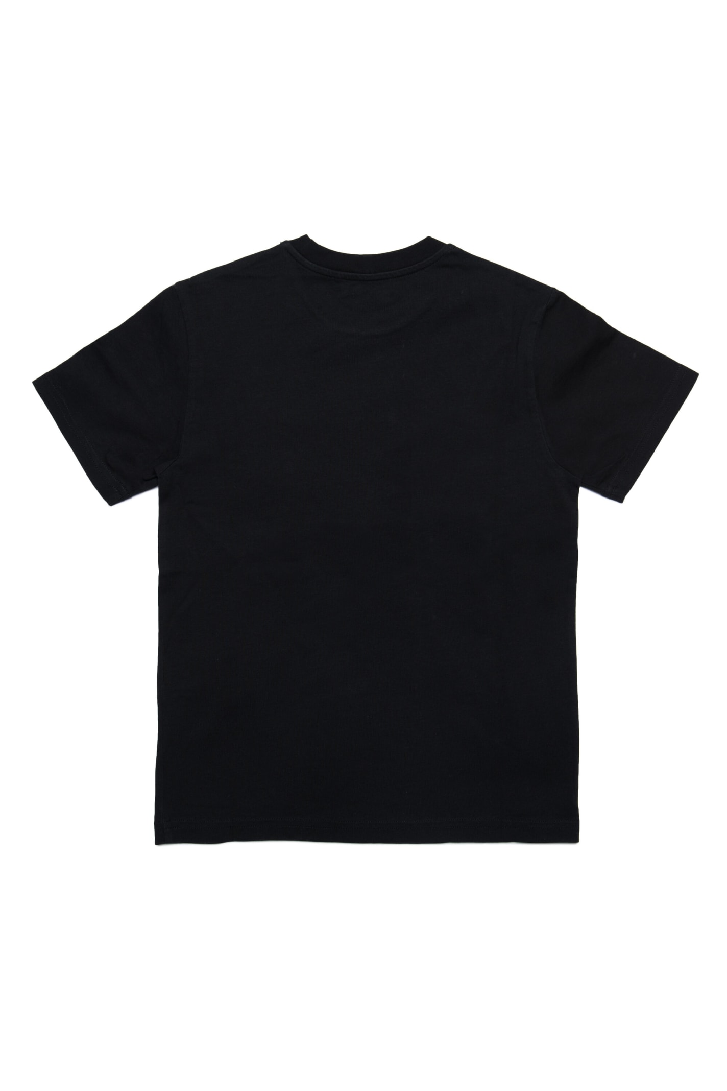 Shop Dsquared2 D2t582u Relax-icon T-shirt Dsquared Icon Logo Crew-neck Jersey T-shirt In Black