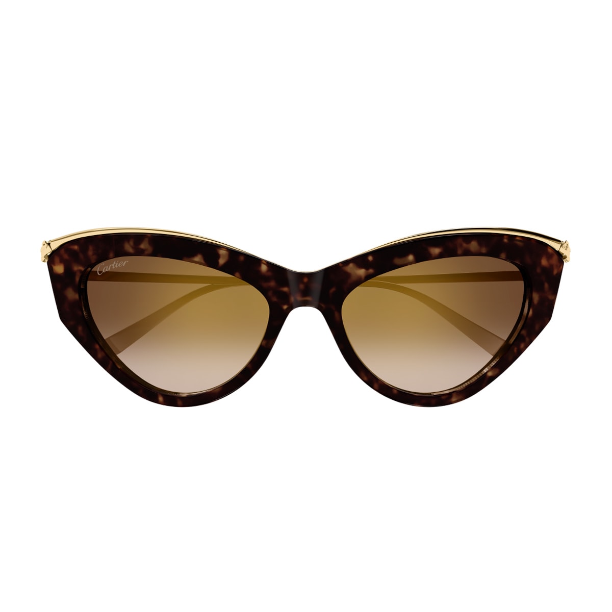 Cartier Ct0596s Panthere De Sunglasses In Brown