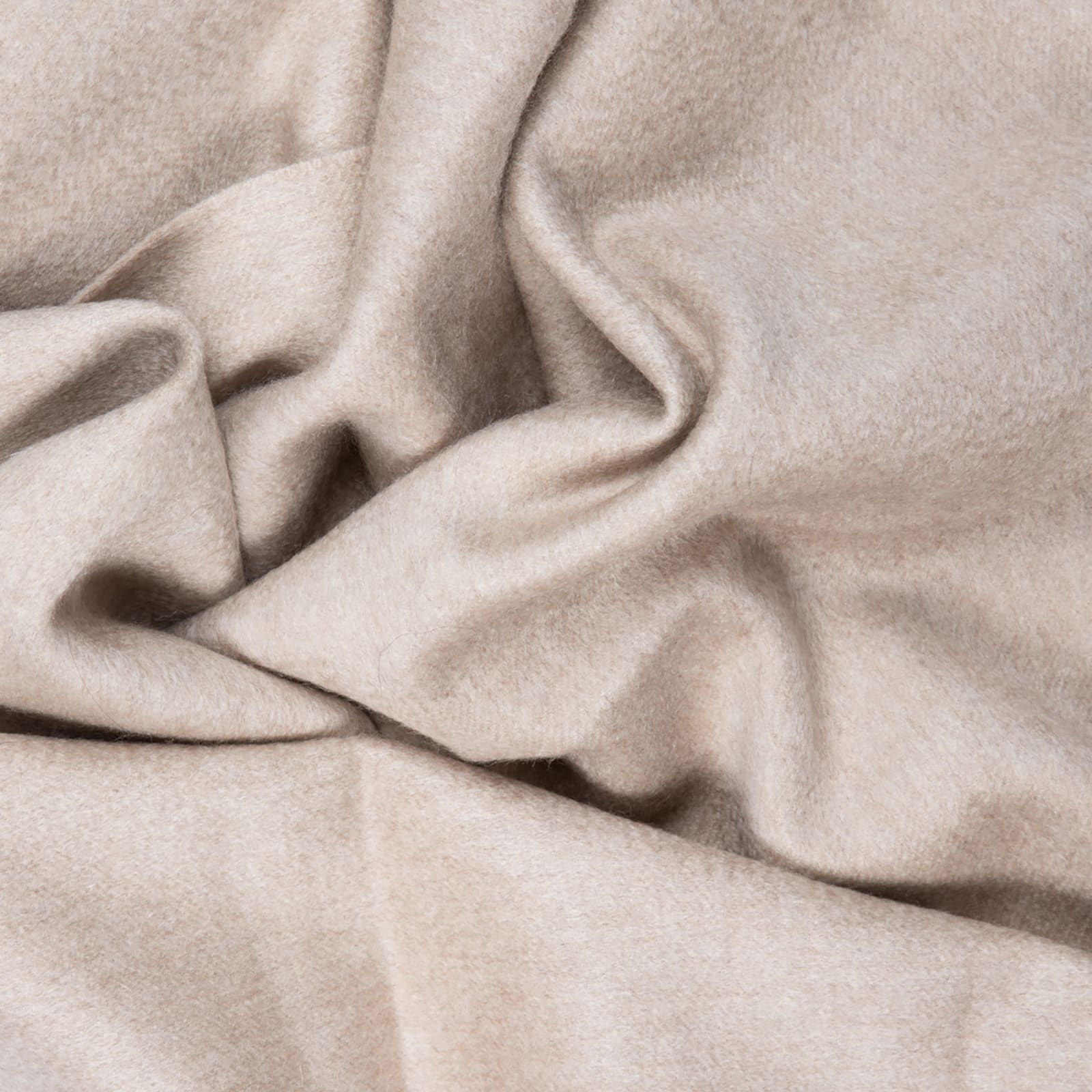 Max Mara Cashmere Scarf With Fringed Hem In Gold