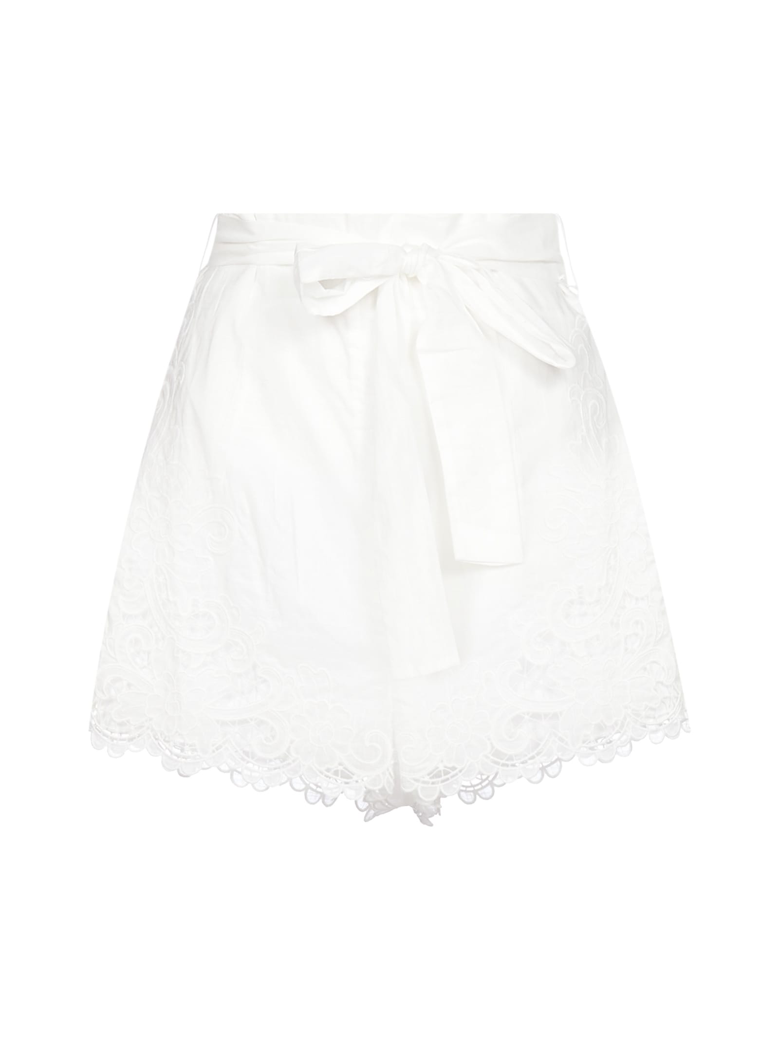 Zimmermann Lulu Lace Cotton Shorts