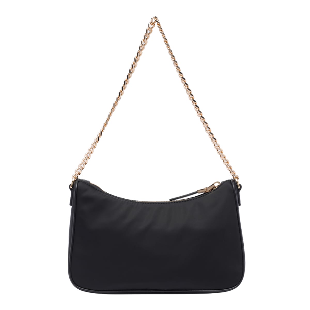 Shop Elisabetta Franchi Double Shoulder Strap And Logo Bag In Black