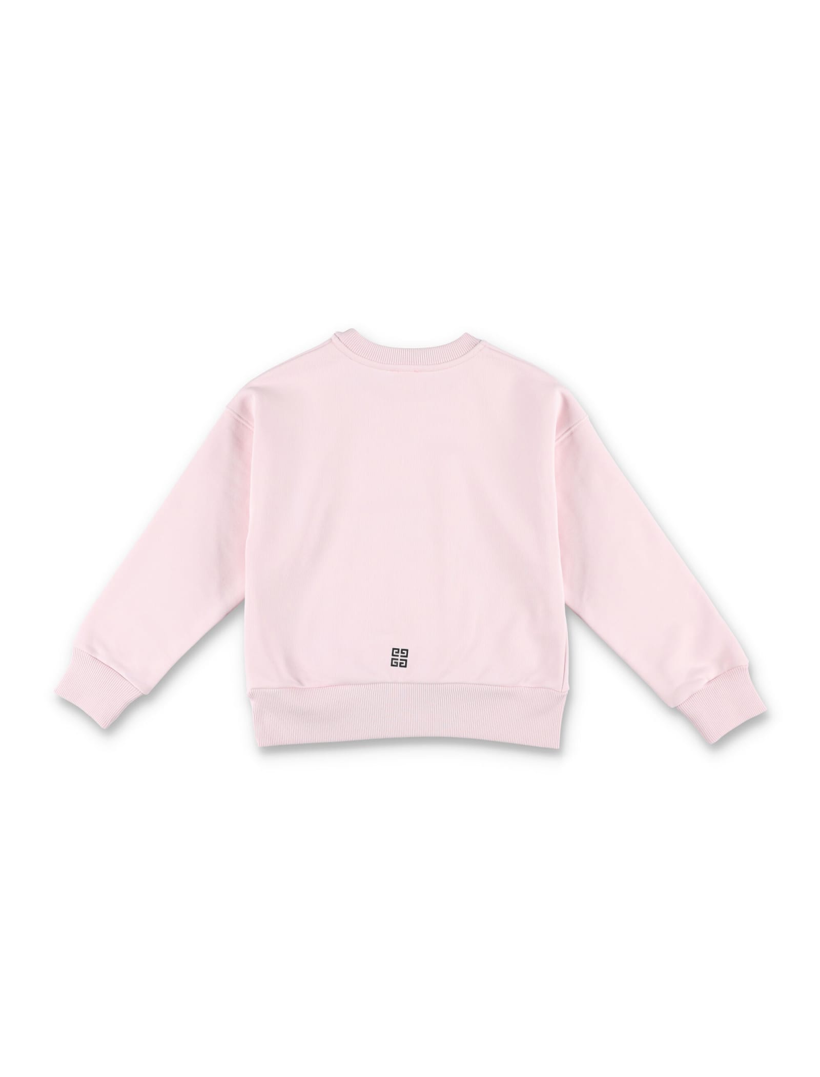 Shop Givenchy Kid - Fleece Basic Logo In Rose