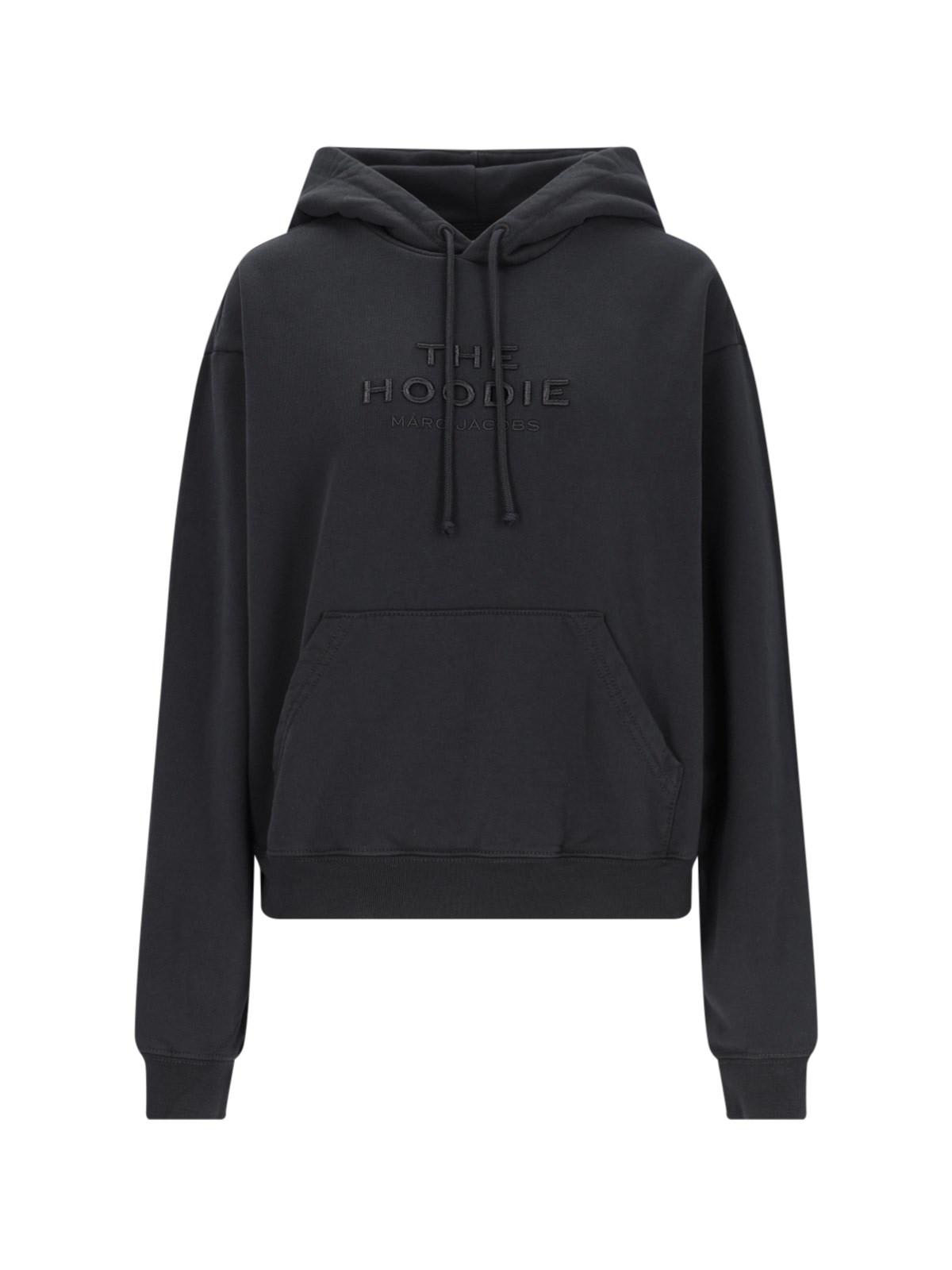 Shop Marc Jacobs The Hoodie Sweatshirt In Grey