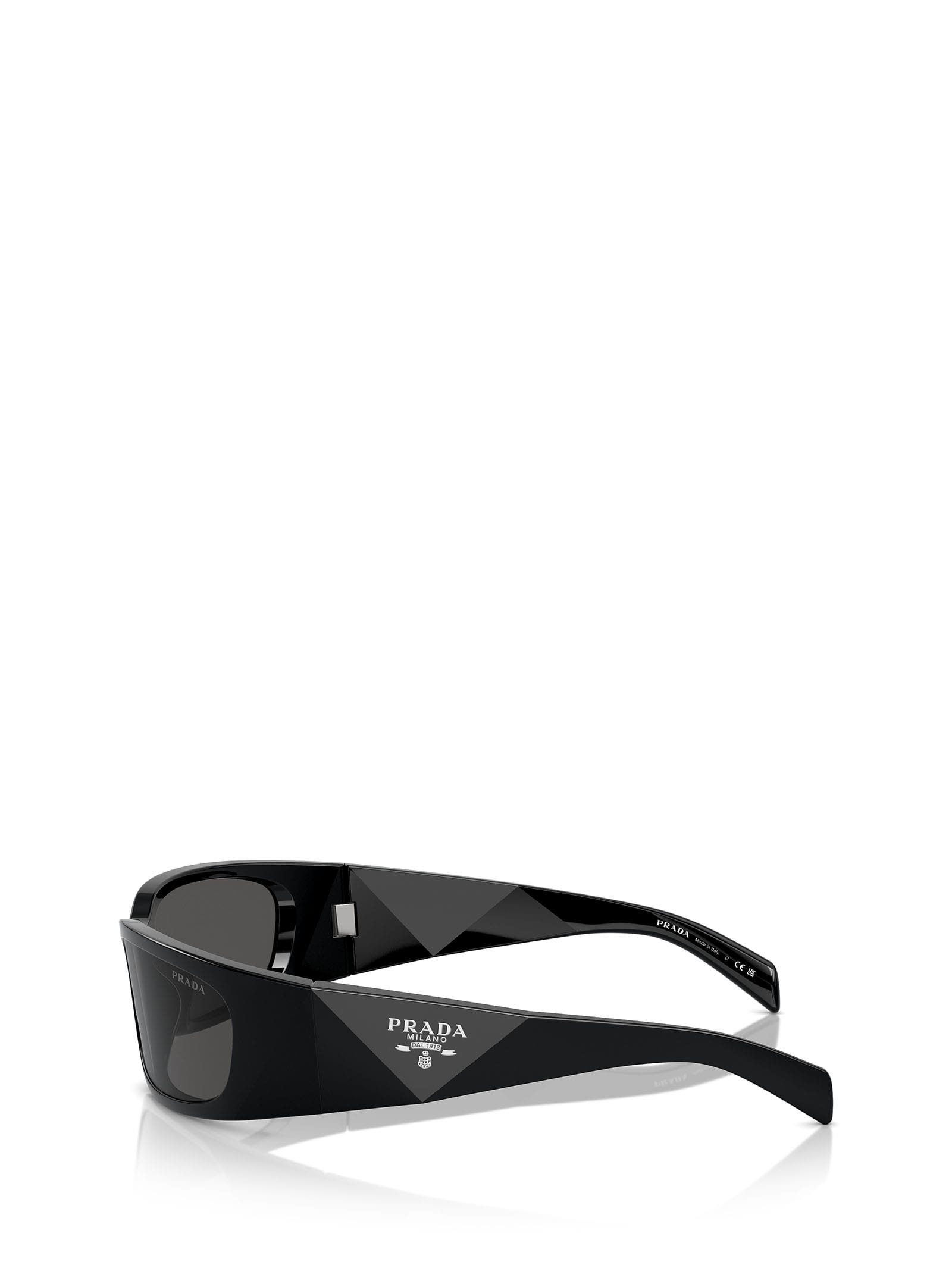 Shop Prada Pr A19s Black Sunglasses