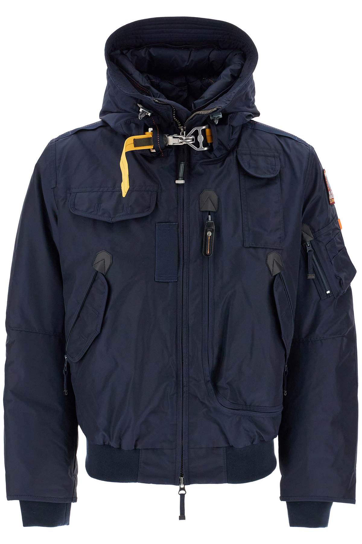 Shop Parajumpers Hooded Gobi Bom In Blue Navy (blue)