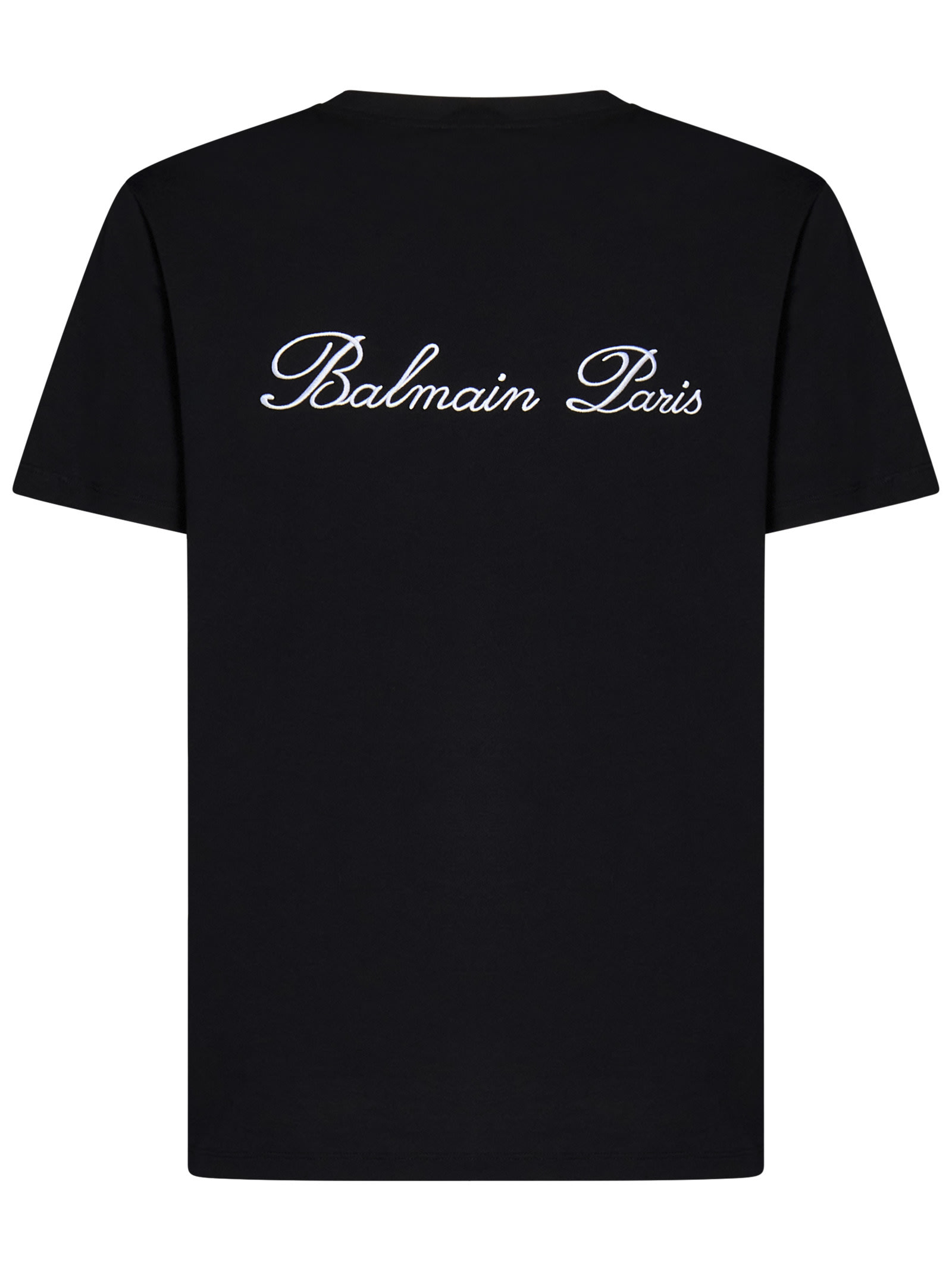 Shop Balmain Paris Iconic T-shirt In Black