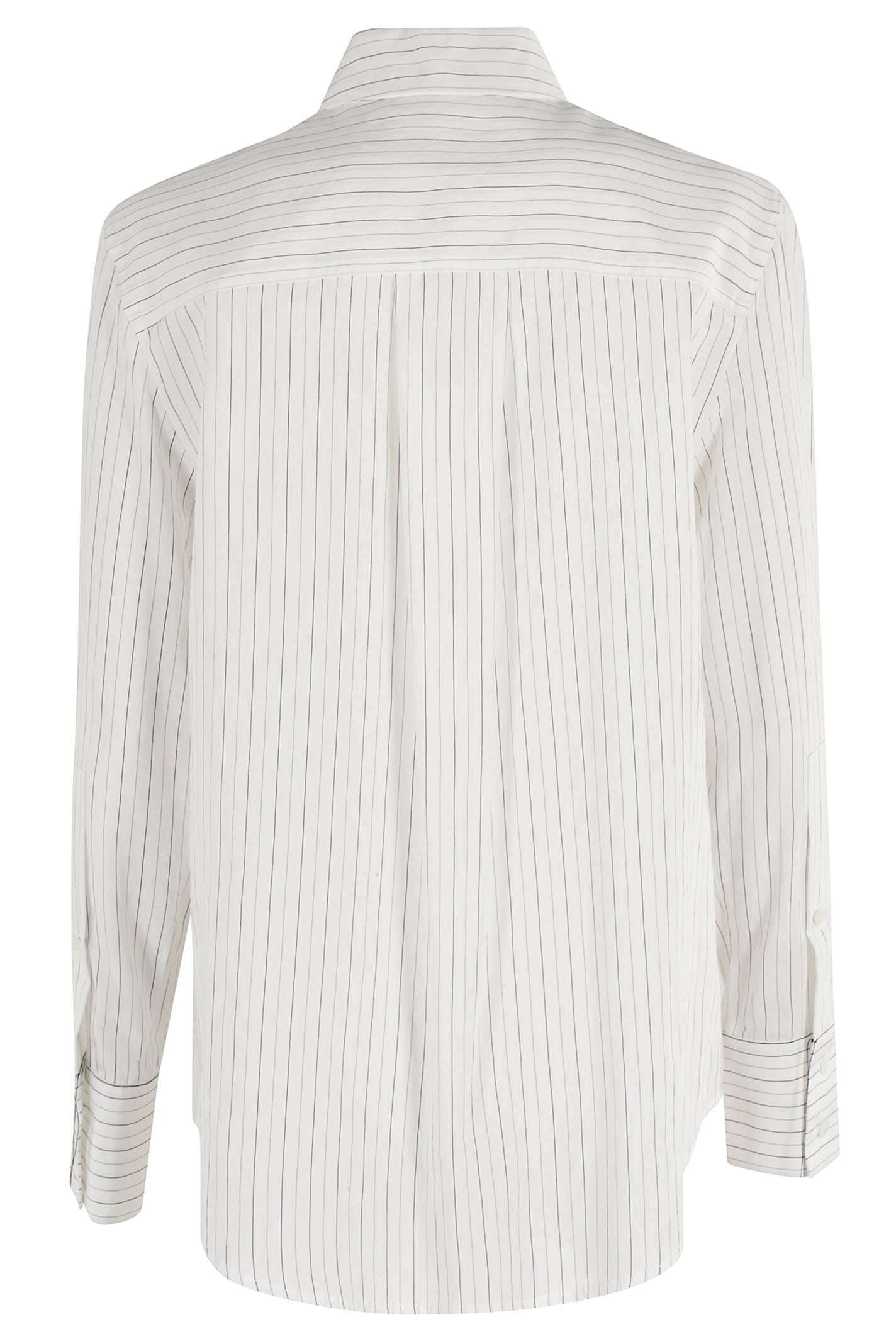 Tela Canvas Shirt With Classic Collar In Neutral