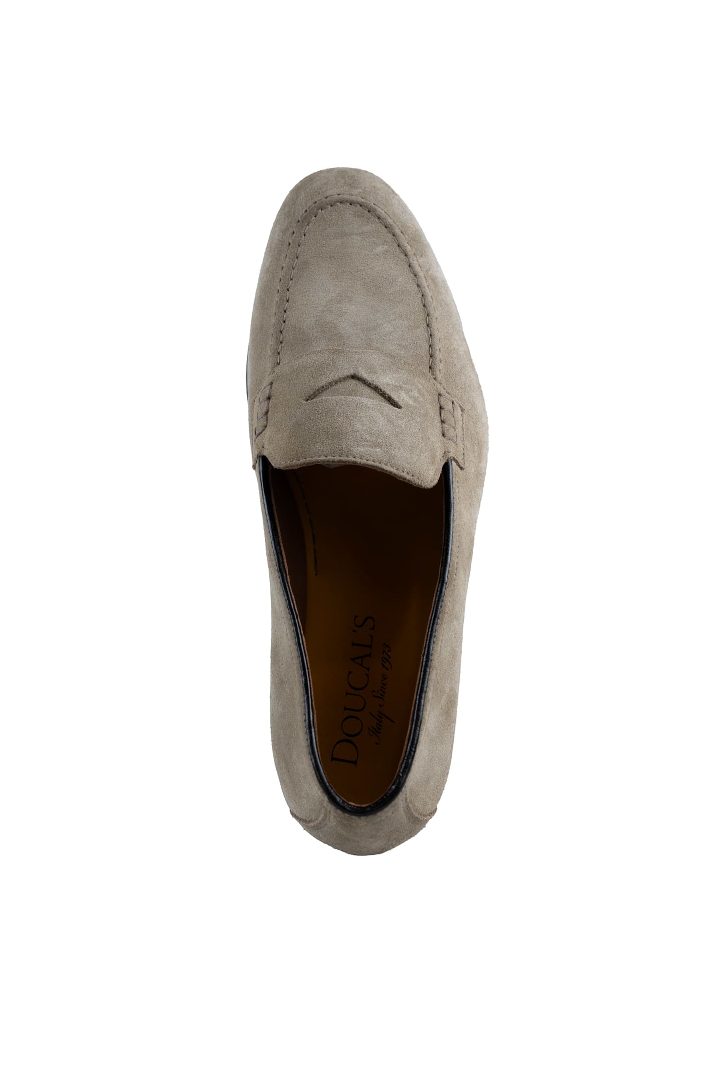 Doucal's Penny Suede Moccasin In Sabbia