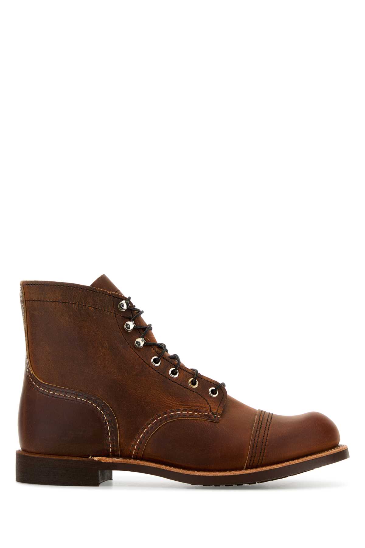 Caramel Leather Ankle Boots