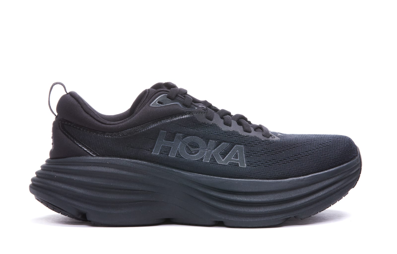 Shop Hoka Bondi 8 Sneakers In Black/black