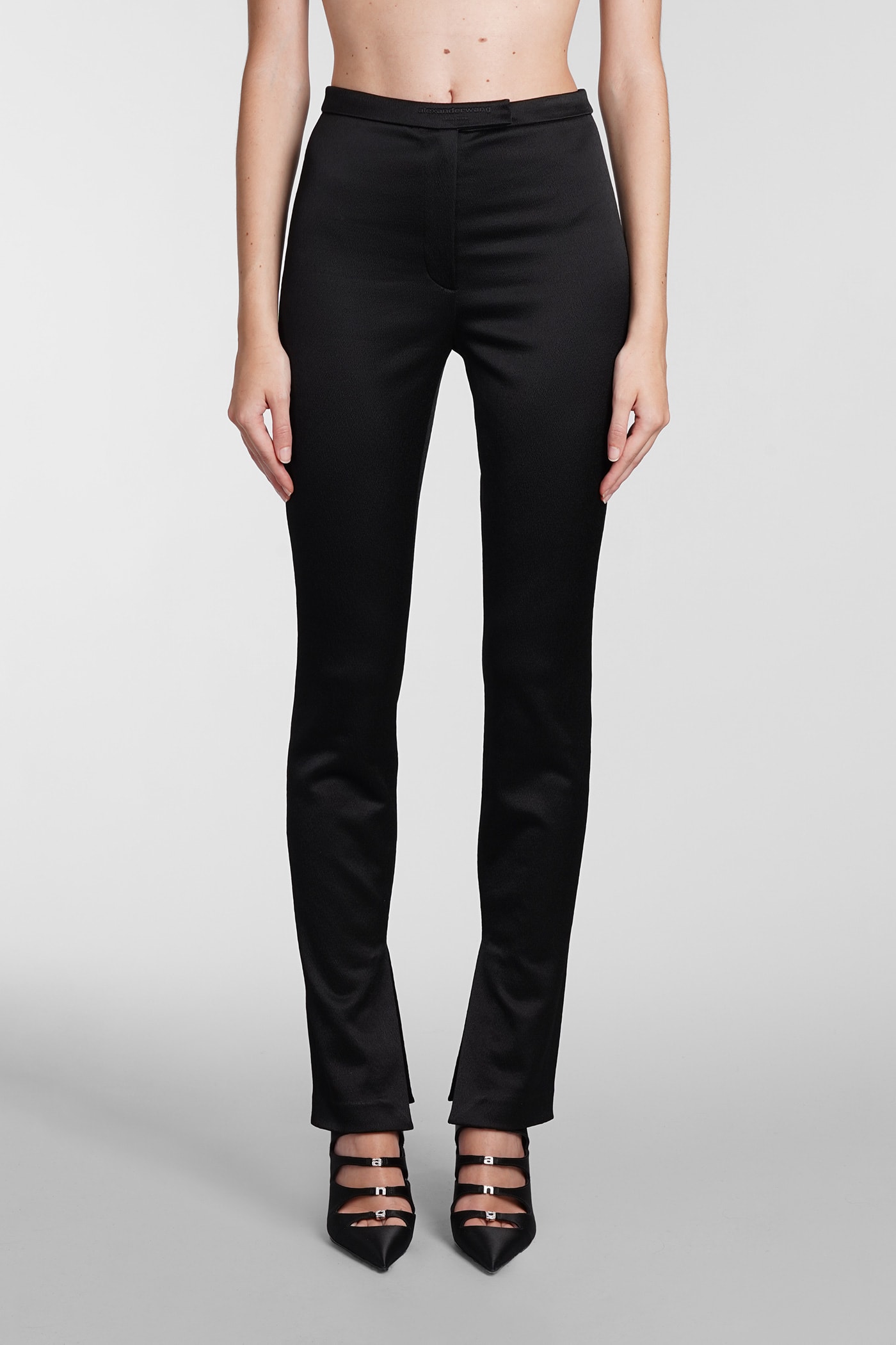 ALEXANDER WANG trousers IN BLACK COTTON