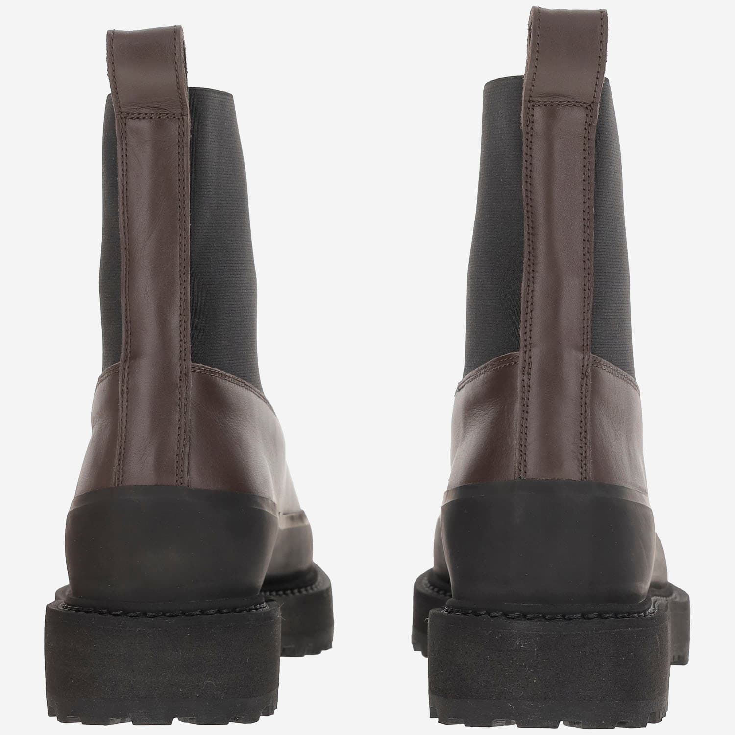 Le Monde Beryl Round-toe Chunky-sole Chelsea Boots In Brown