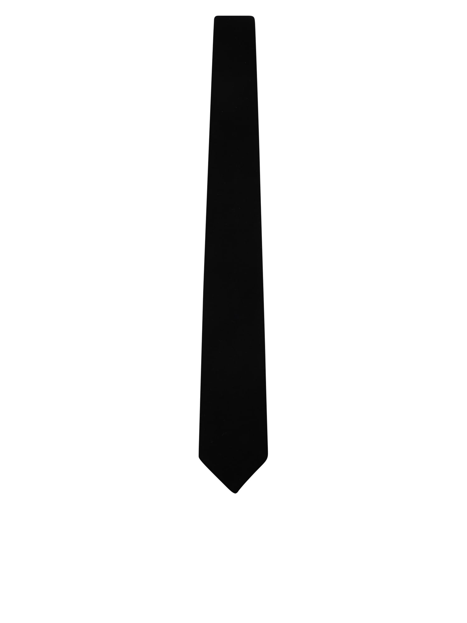 Shop Giorgio Armani Dark Blue Velvet Tie