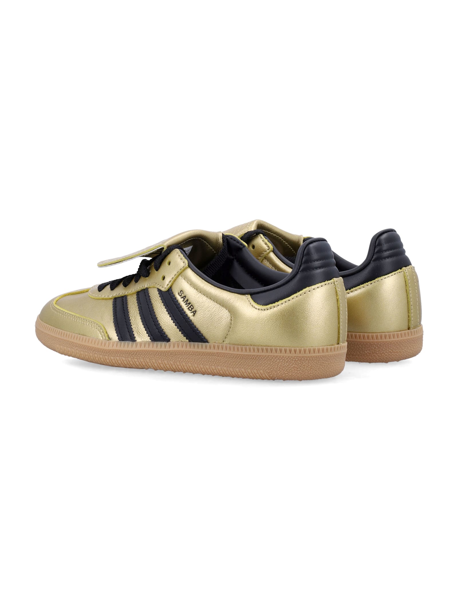 Adidas Originals Samba Long Tongue Womans Shoe In Gold