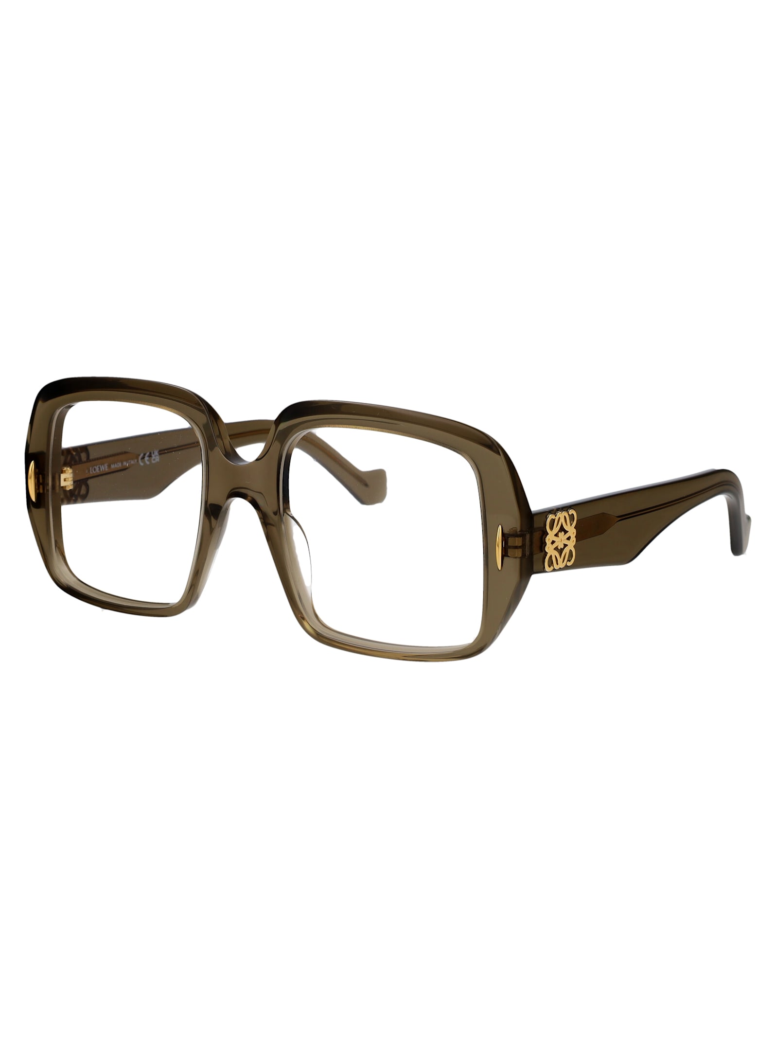 Shop Loewe Lw50076i Glasses In 057 Khaki