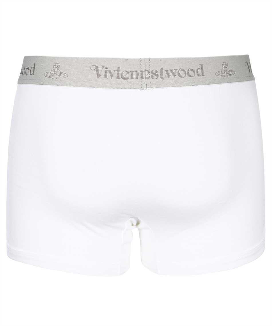 Vivienne Westwood Set Of Two Cotton Boxers With Logoed Elastic Band In White