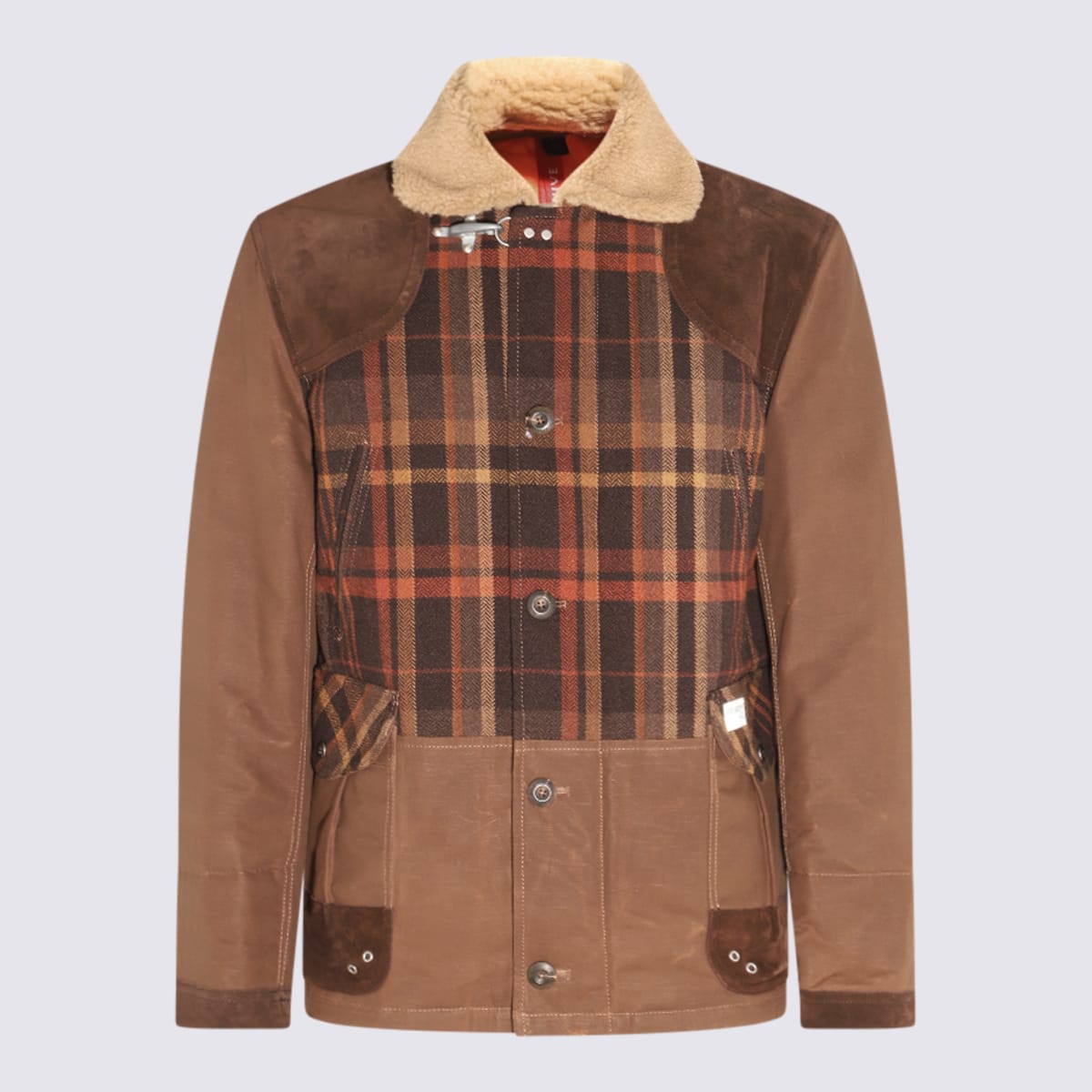 Multicolour Wool Blend Casual Jacket
