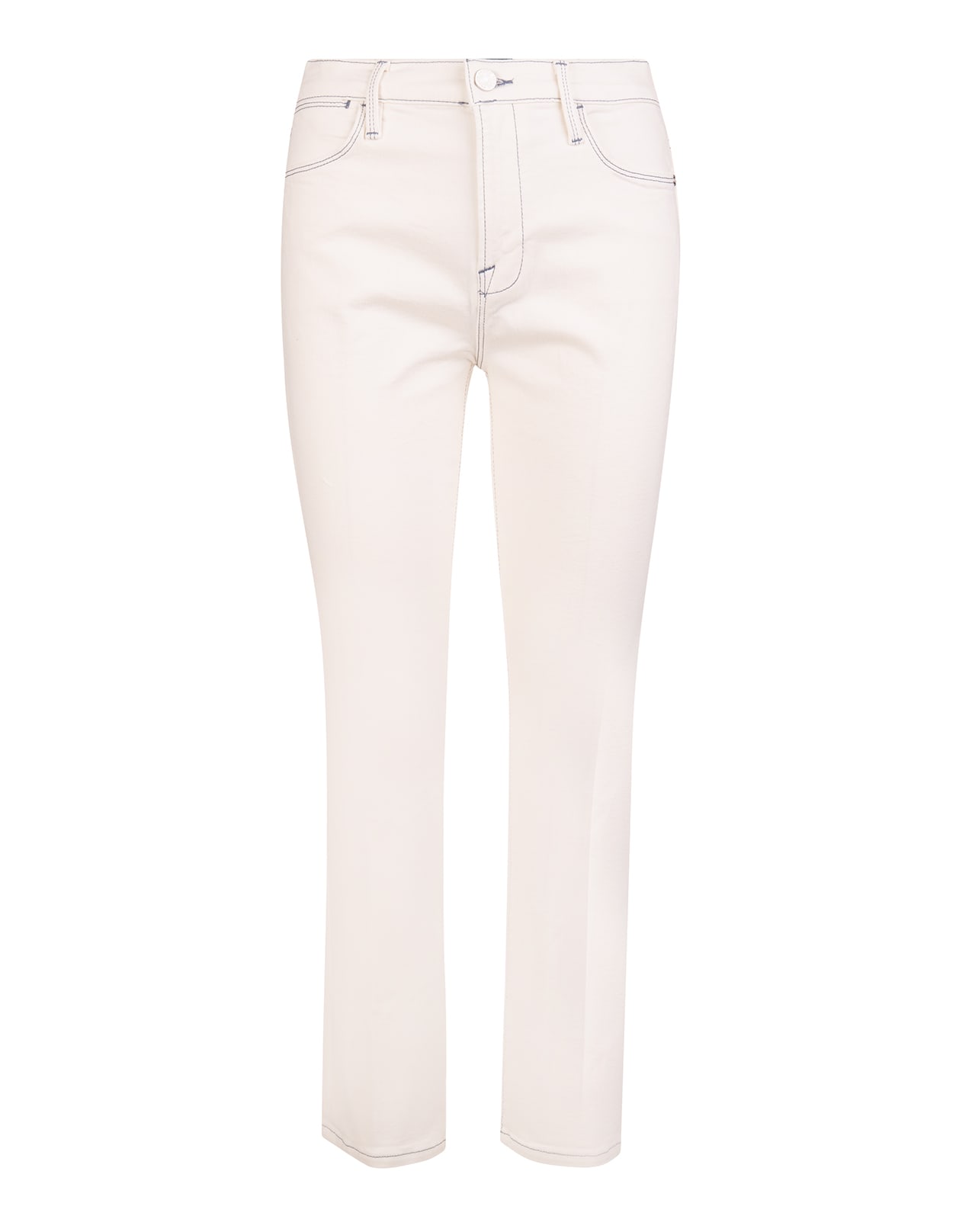 Frame Woman Le High Straight Jeans In Chalk White