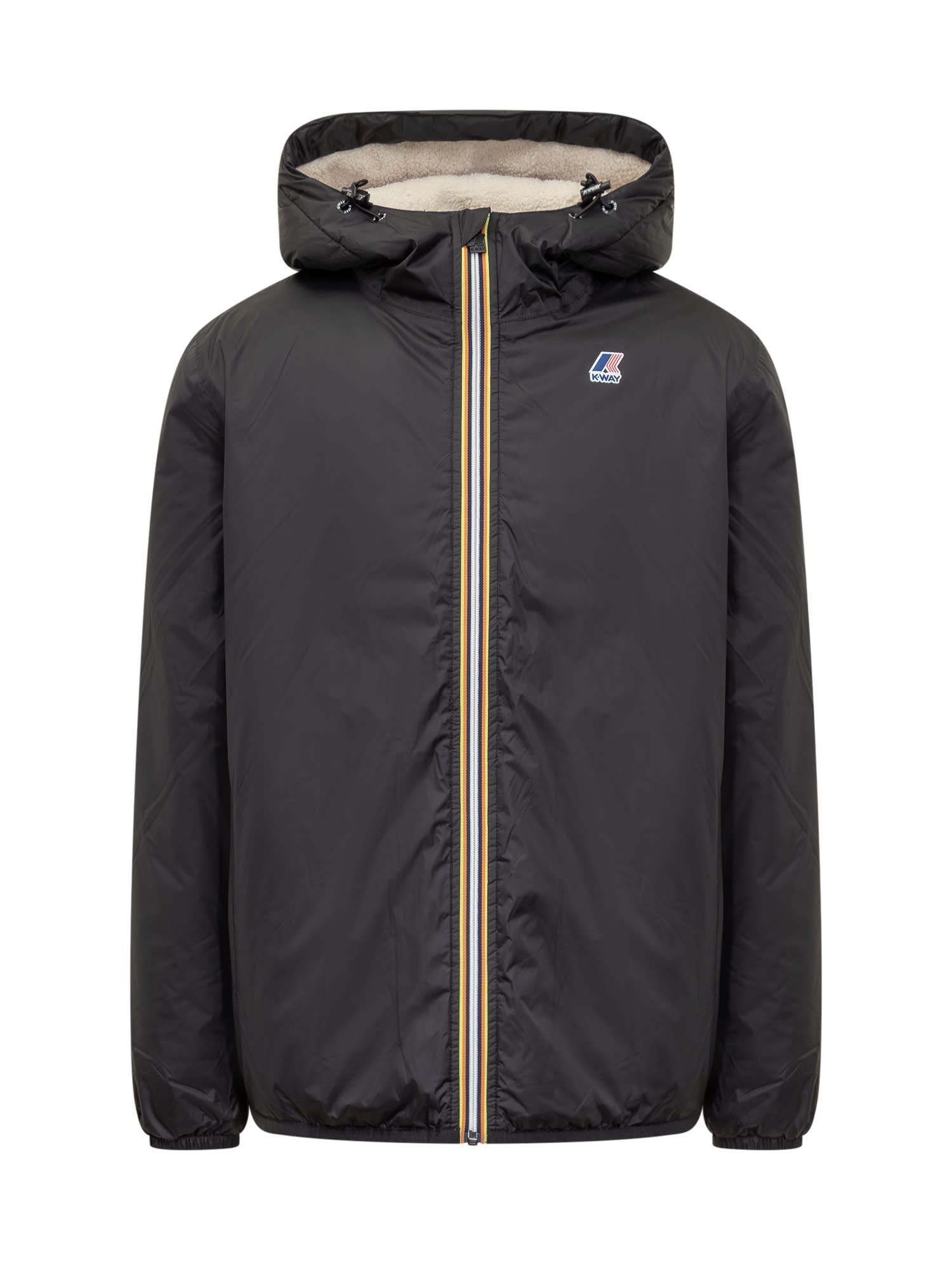 Shop K-way Le Vrai 3.0 Claude Jacket In Black Pure