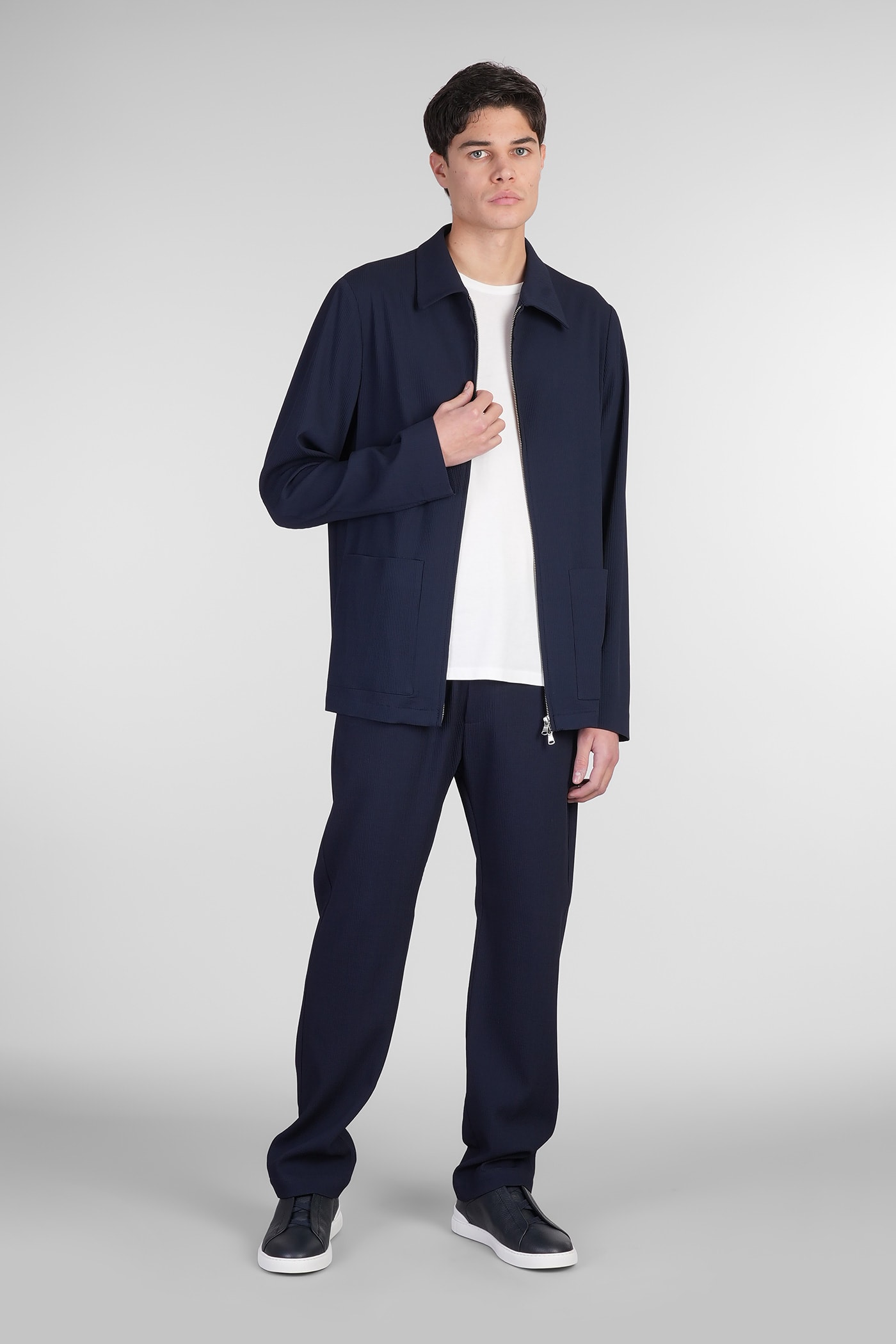 BARENA VENEZIA RIOBARBO PANTS IN BLUE WOOL