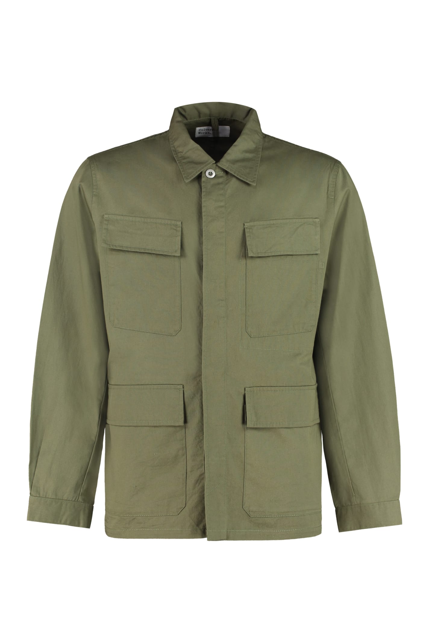 Universal Works Cotton Overshirt In Green