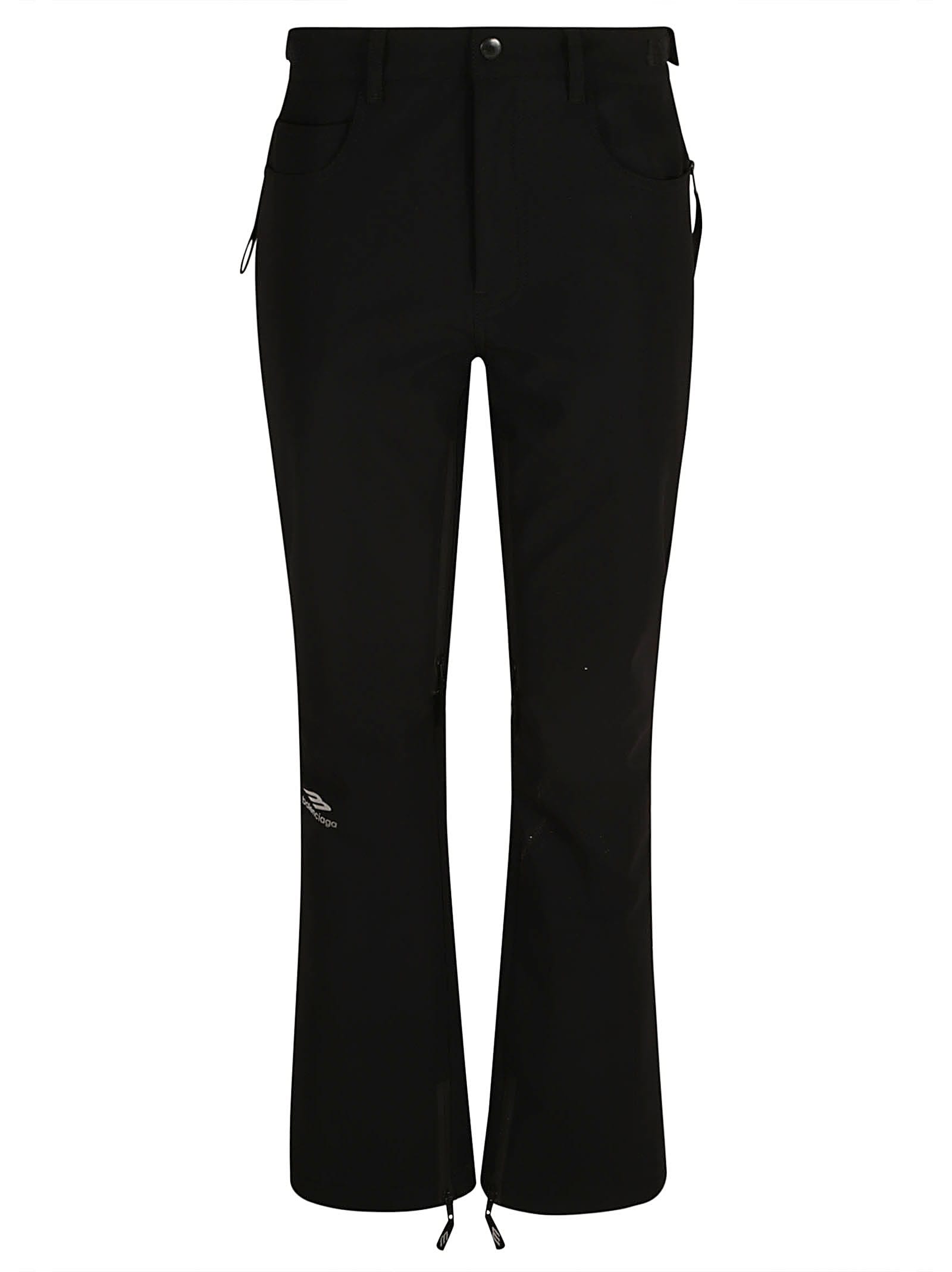 Balenciaga Fitted Buttoned Trousers In Black