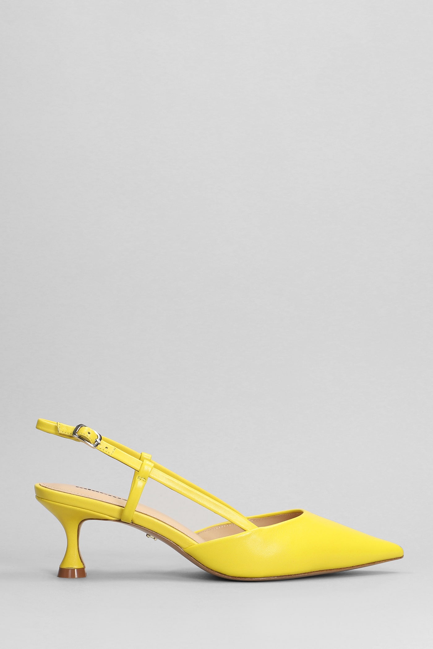 Carmen 55 Pumps In Yellow Leather