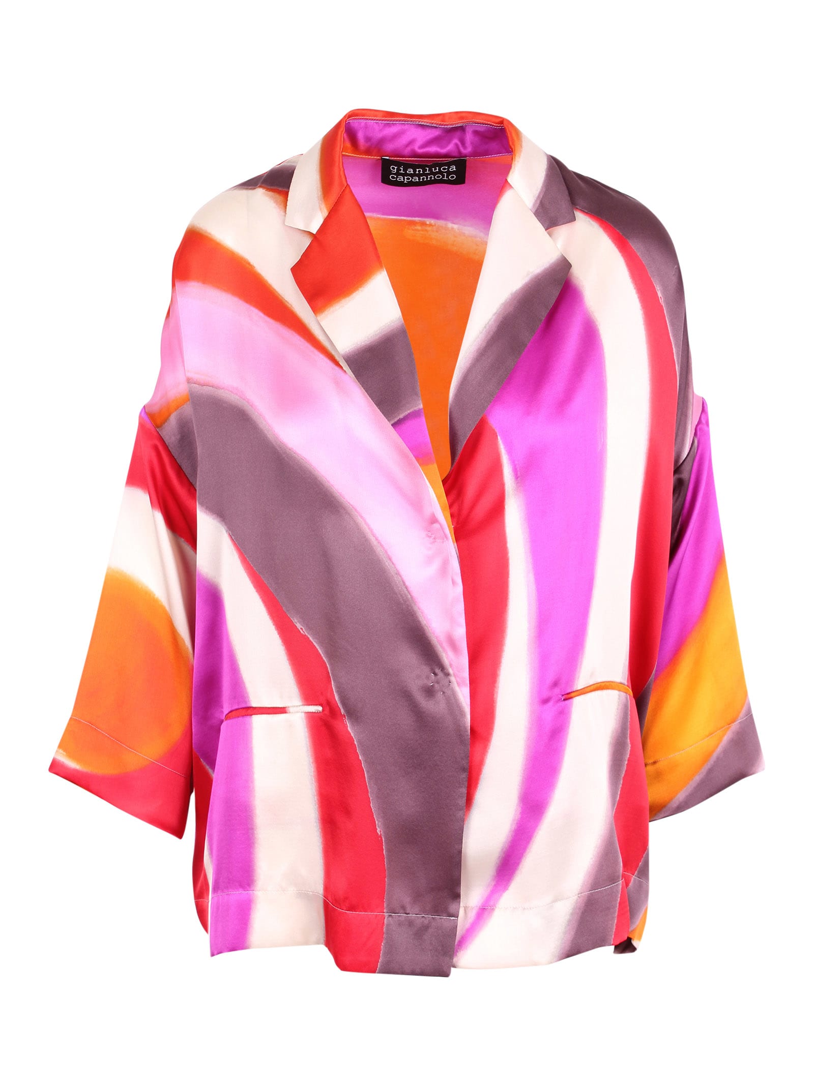 Photo of  Gianluca Capannolo Silk Jacket- shop Gianluca Capannolo jackets online sales