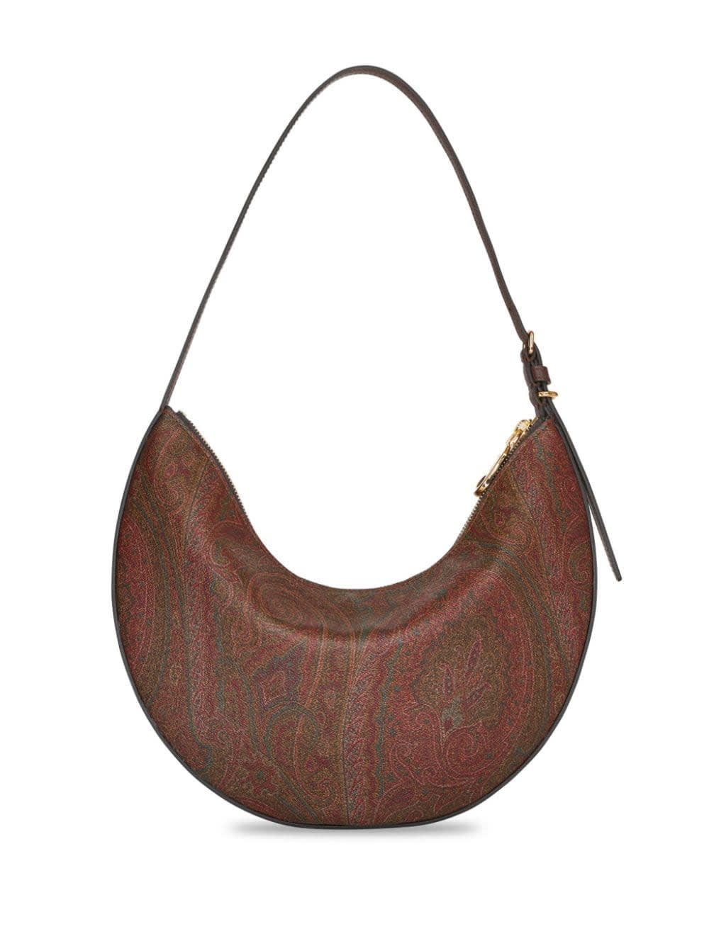Shop Etro Medium Essential Hobo Bag In Brown
