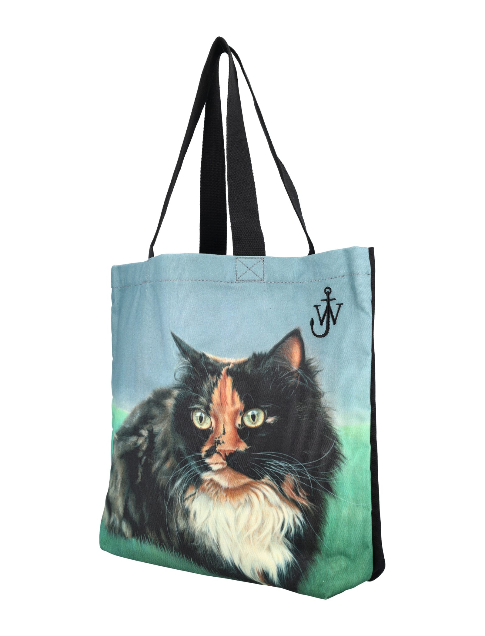 Shop Jw Anderson Cat Tote Bag In Emerald