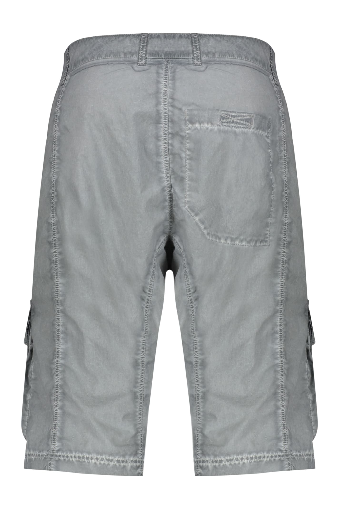 Shop 44 Label Group Techno Fabric Bermuda-shorts In Grey