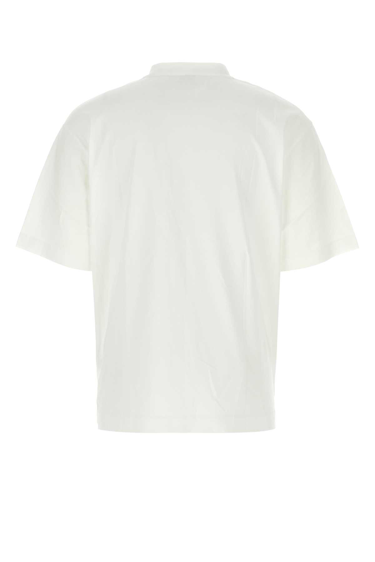 Shop Off-white White Cotton T-shirt In 0110