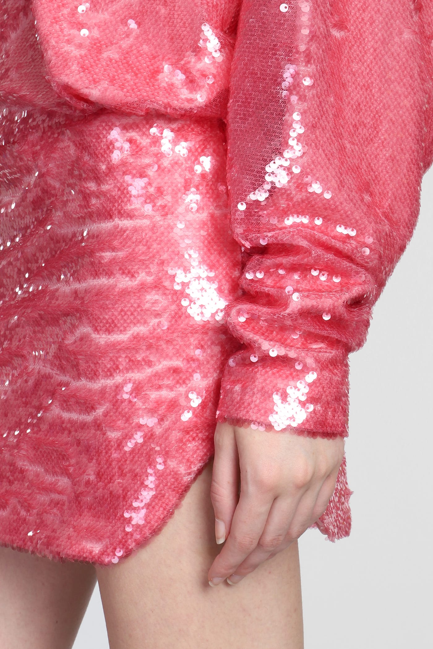 Shop Attico Gael Minbi Dress In Pink