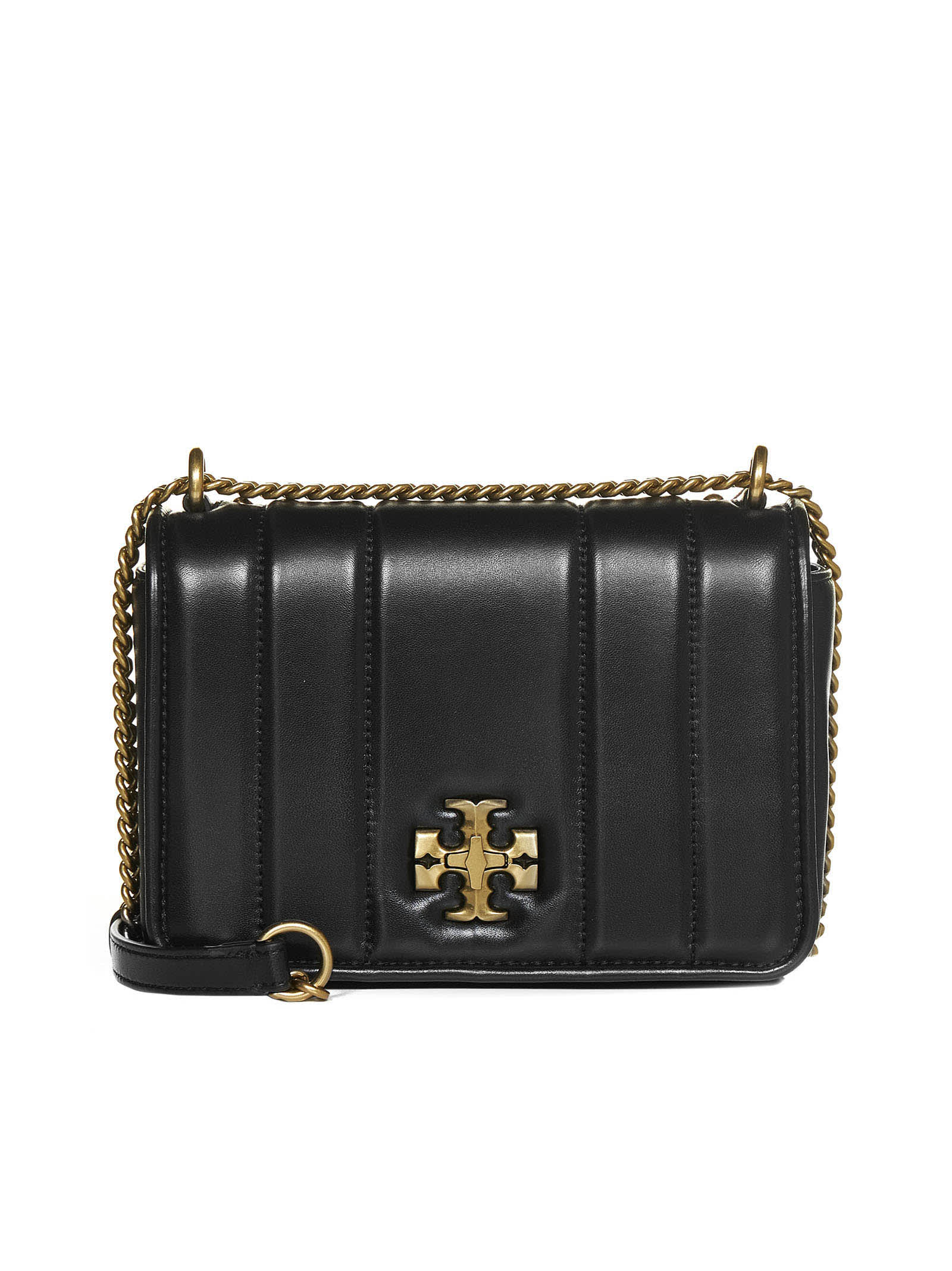 Tory Burch Shoulder Bag In Black Rolled Gold | ModeSens