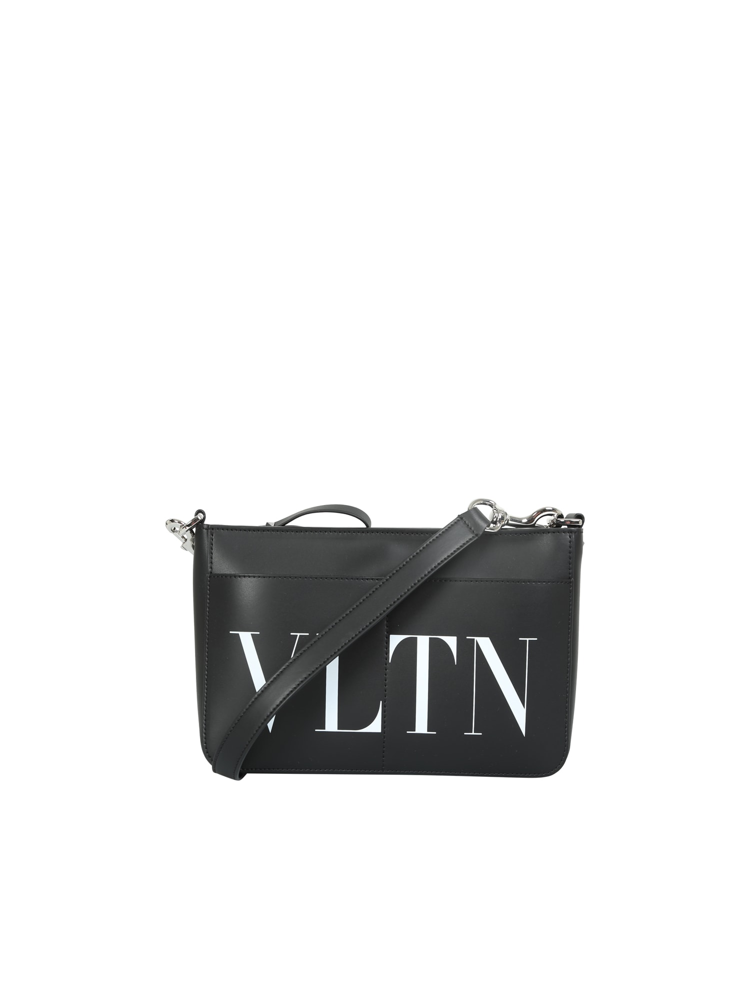 Valentino Vltn Shoulder Bag In Calfskin