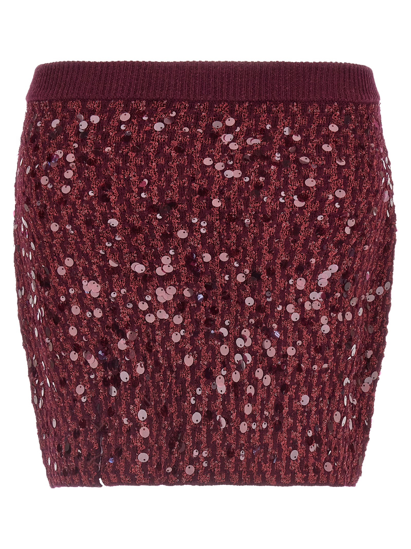 Pinko Gimme Skirts Bordeaux In Burgundy