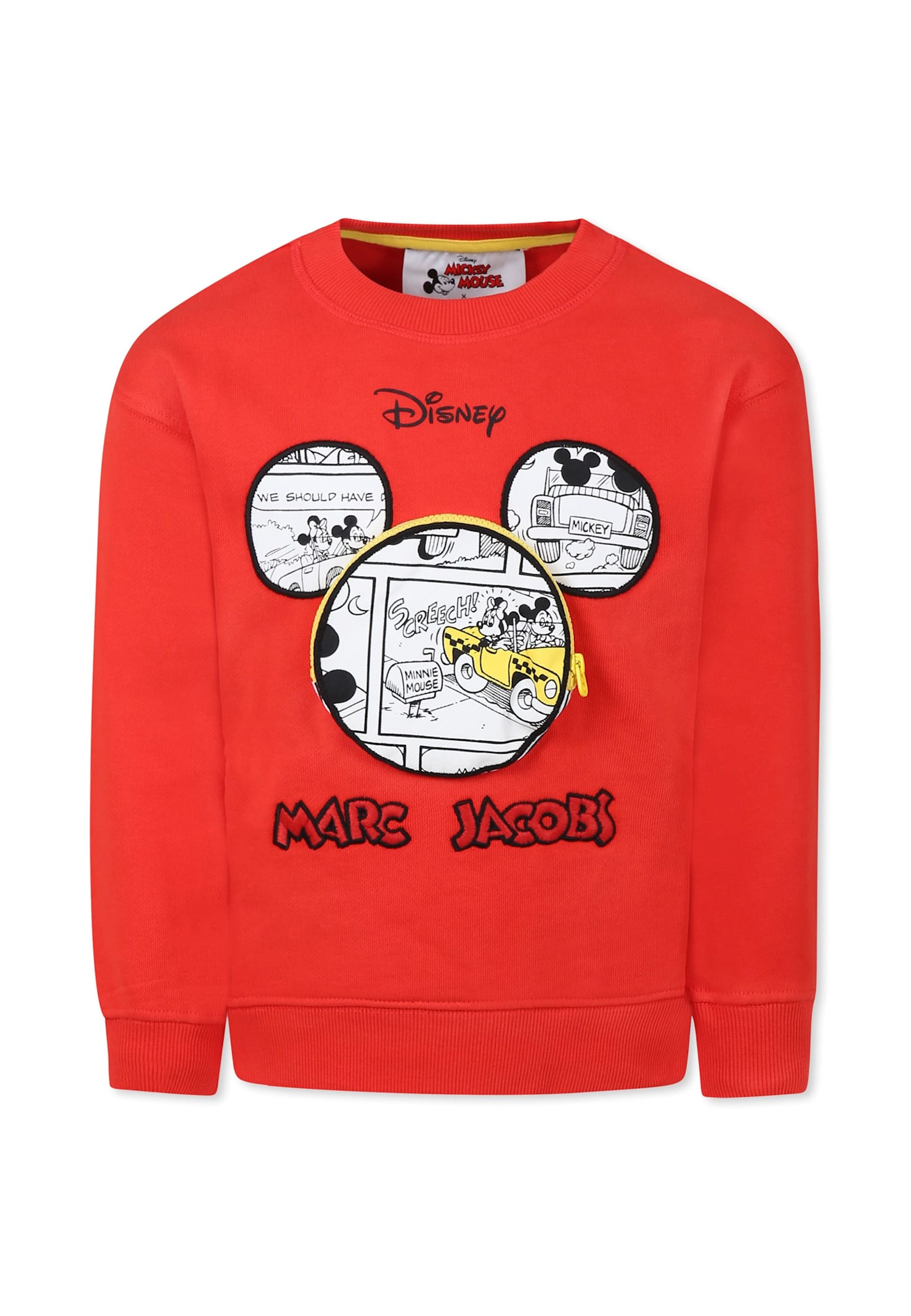 Marc Jacobs Red Sweatshirt For Boy With Mickey Mouse In Red