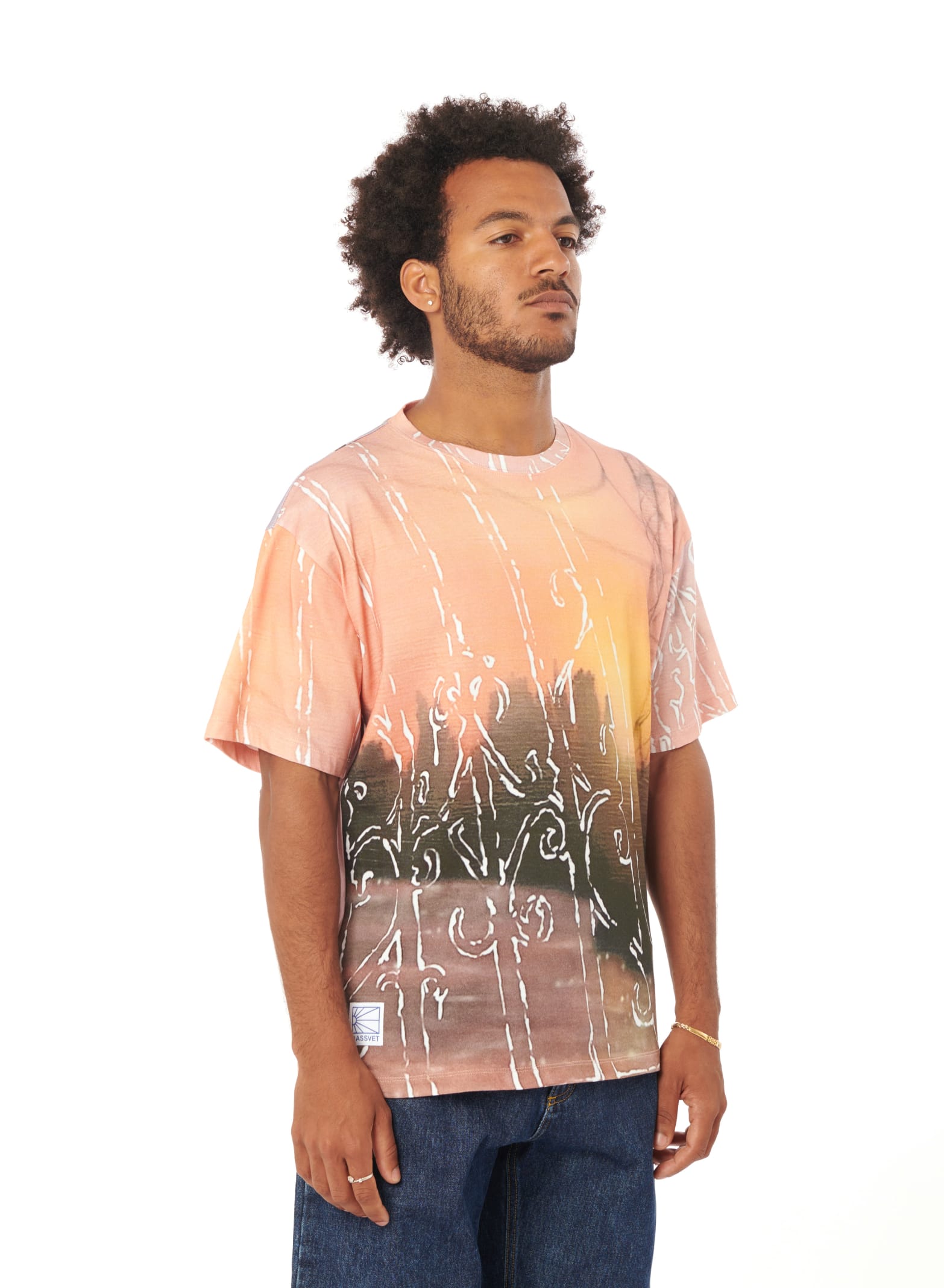 Shop Paccbet Kyler Dawn Tee Shirt Knit In Print