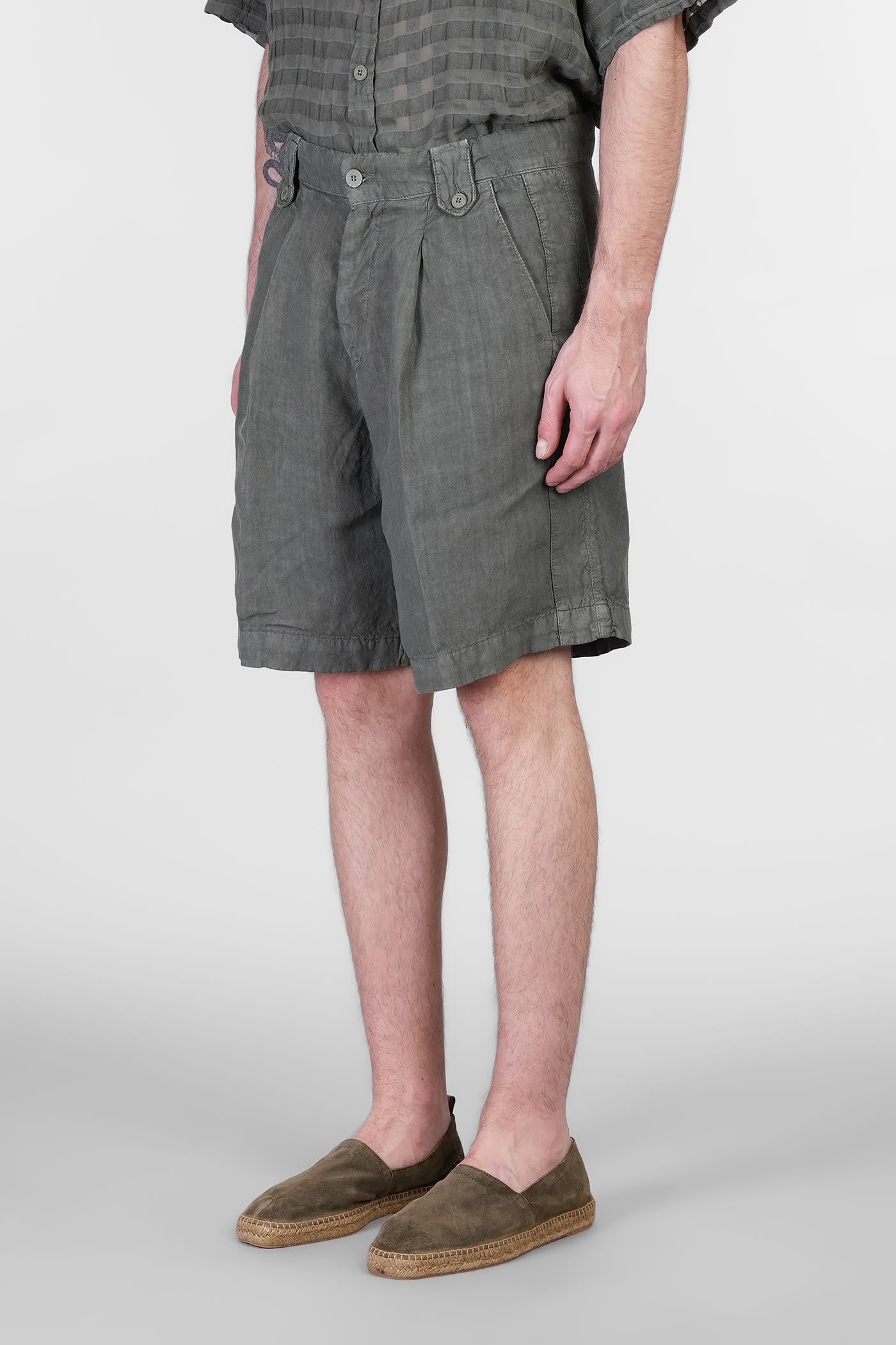 Costumein Miaky B Shorts In Green Linen